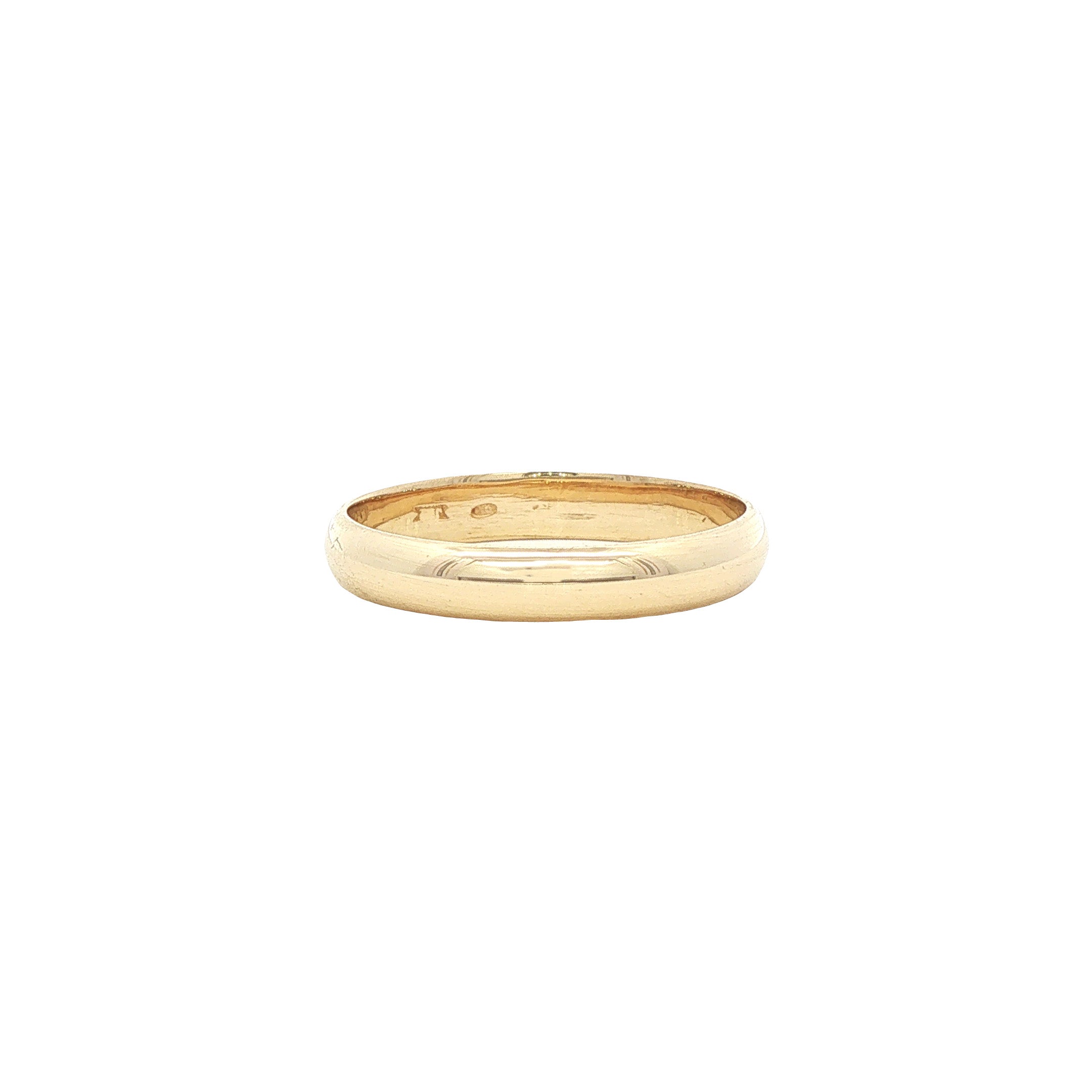 Vintage smooth 14 kt gold ring
