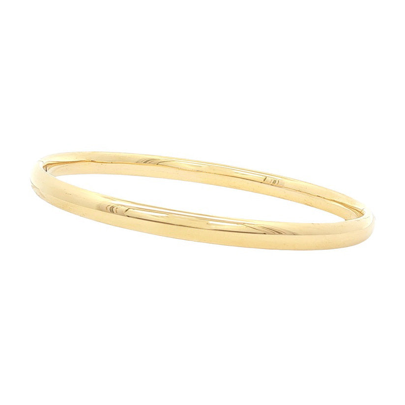 14 kt smooth gold bangle