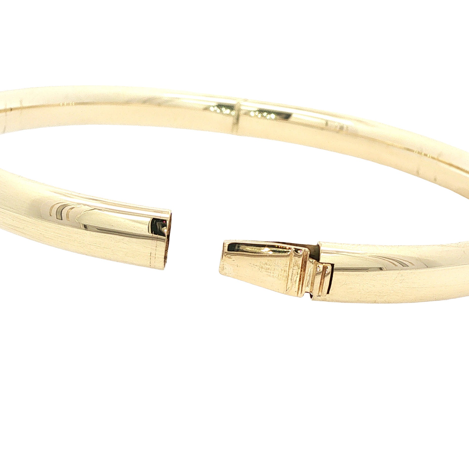Vintage smooth gold bangle 14 kt