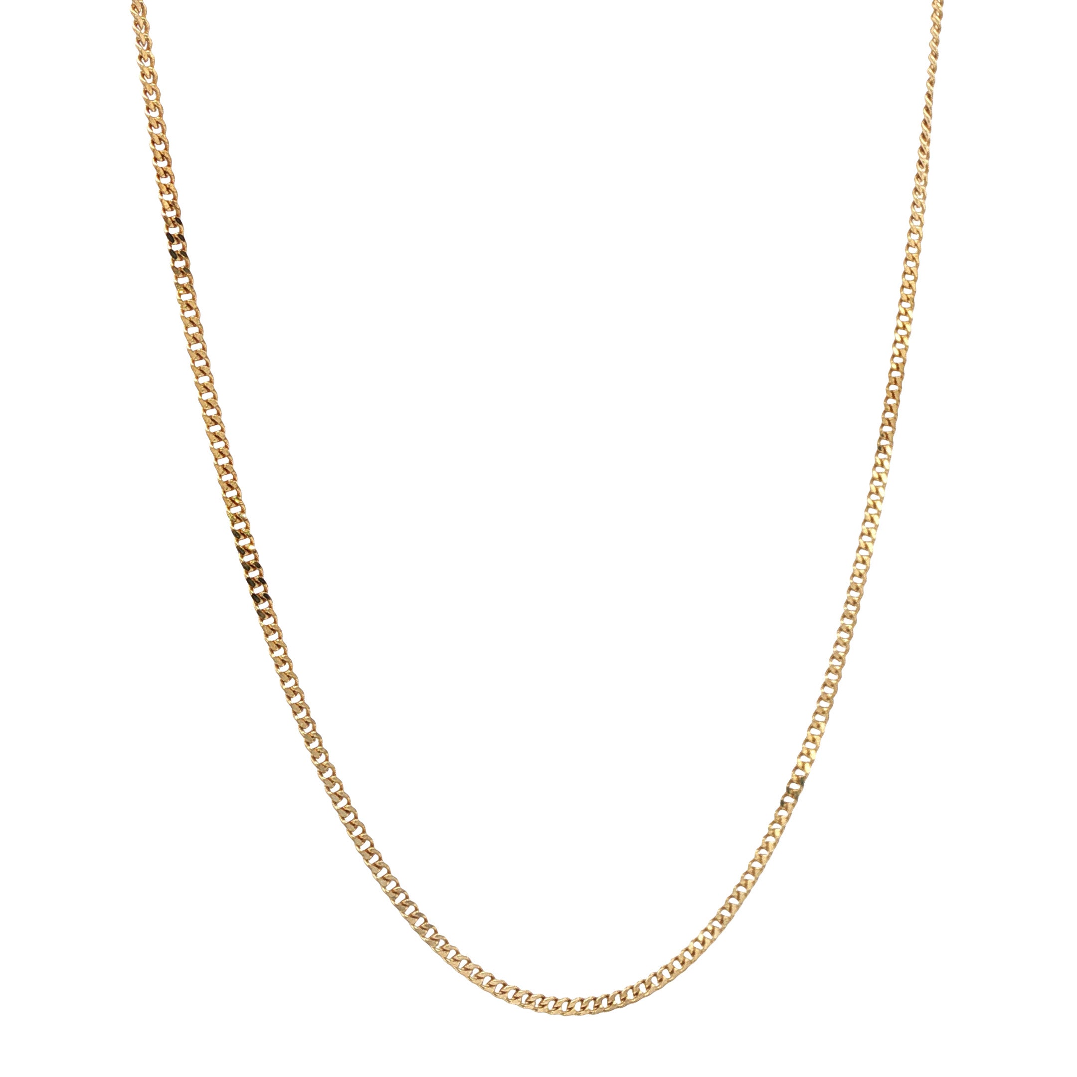 Gouden vintage gourmet lengtecollier 14 kt