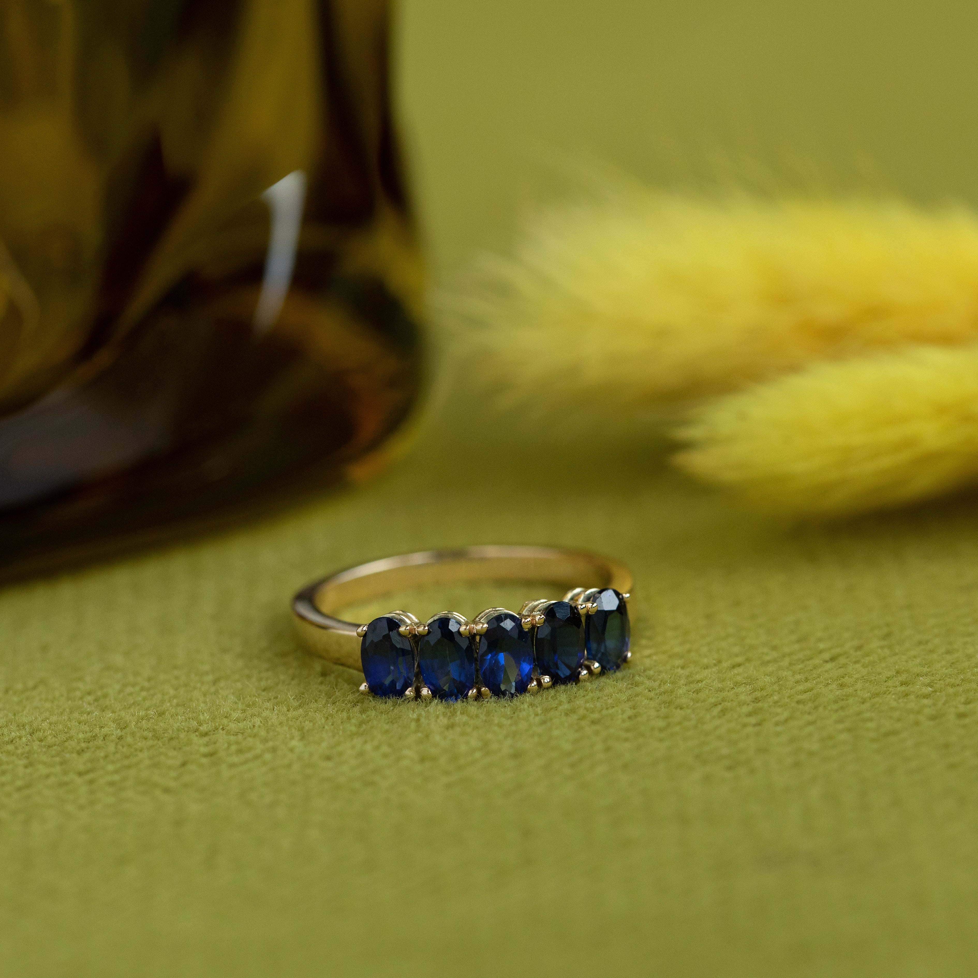 Josephine ring 14 kt - Sapphire