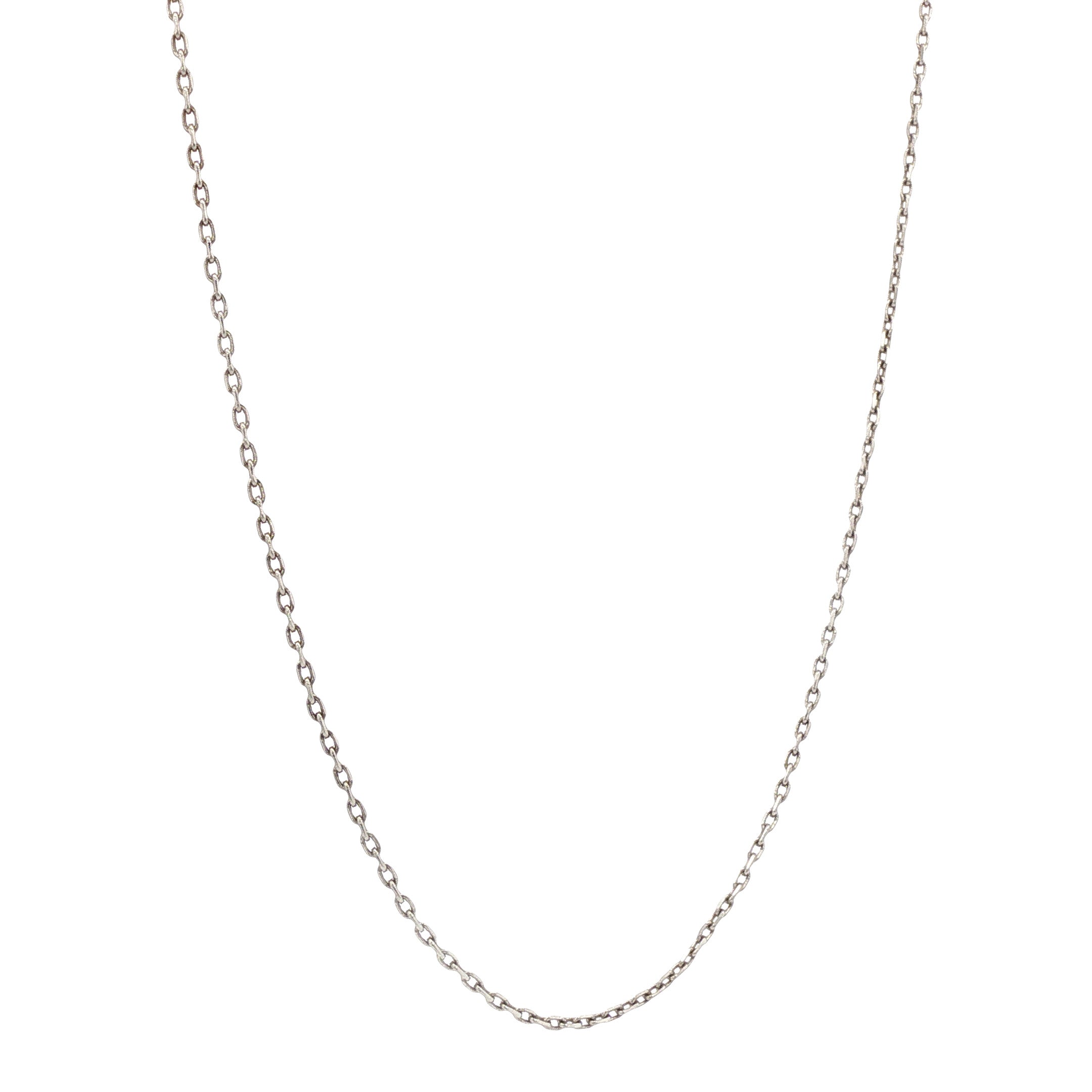 Witgouden vintage anker collier 14 kt
