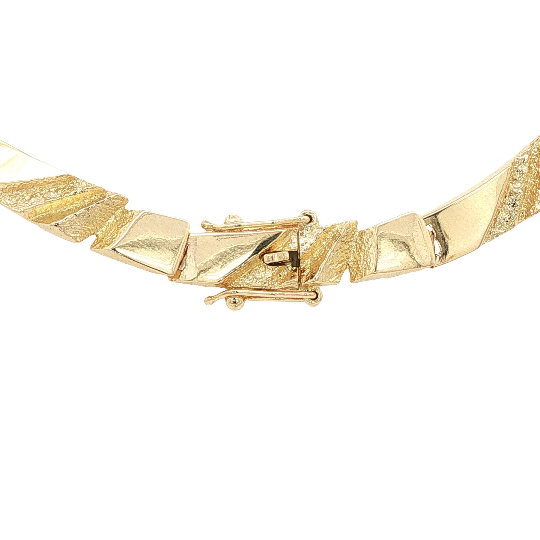 Gouden vintage fantasie collier 14 kt