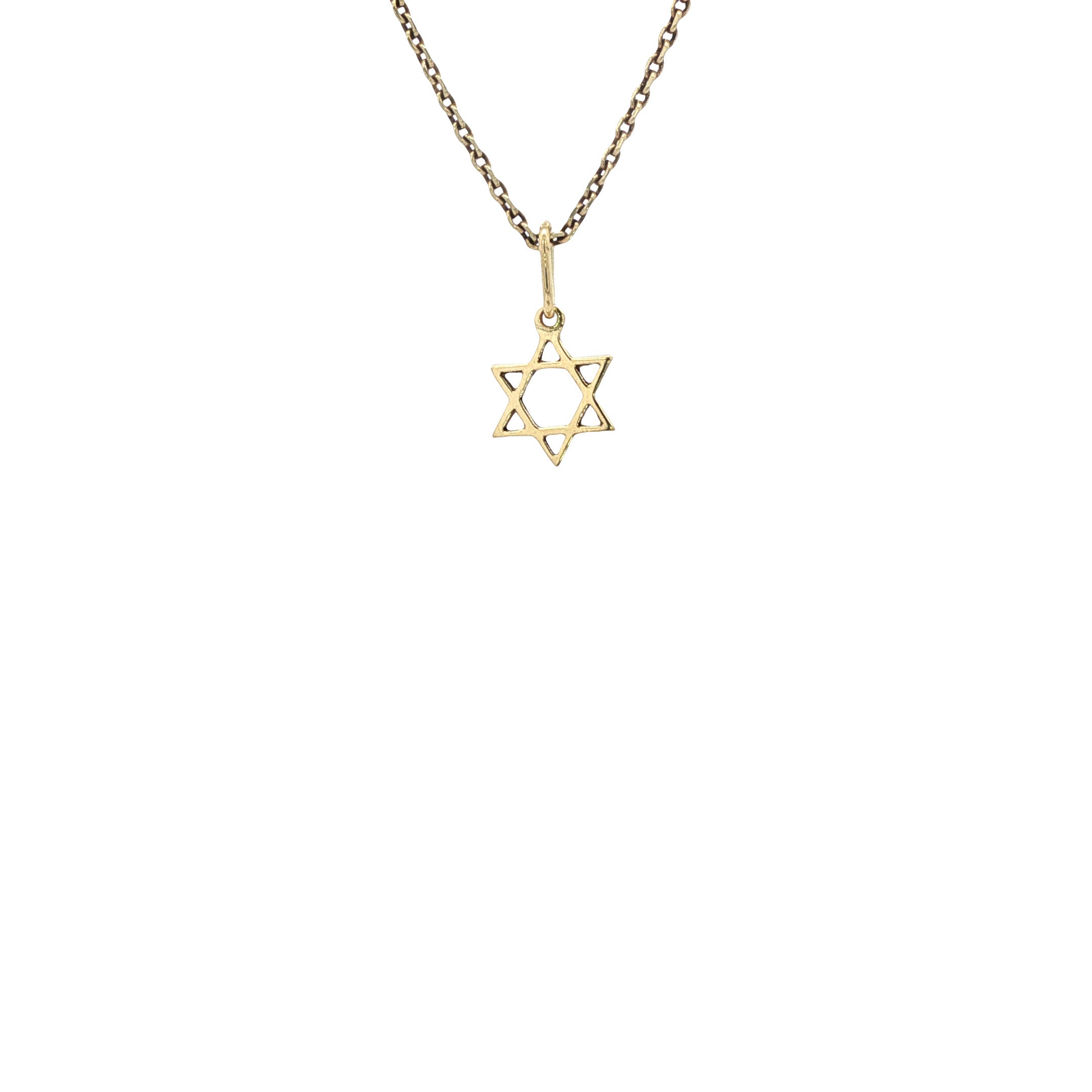 14 kt gold Star of David pendant