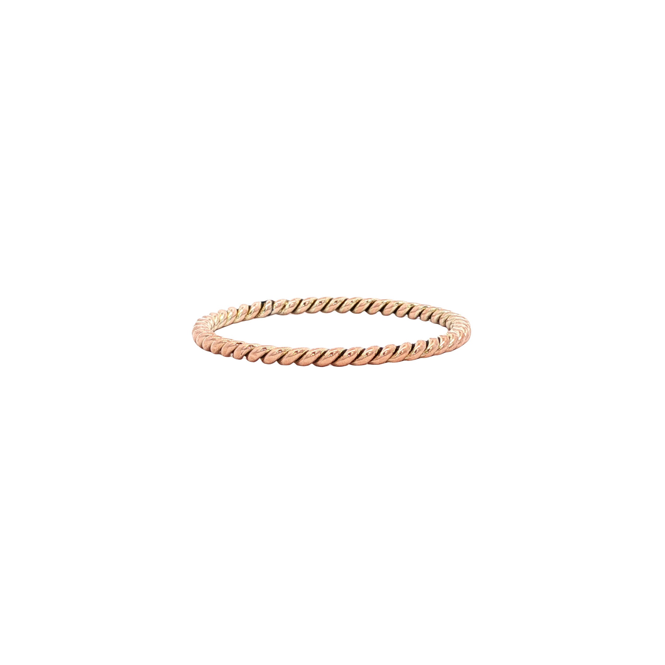 8 kt rose gold twisted ring