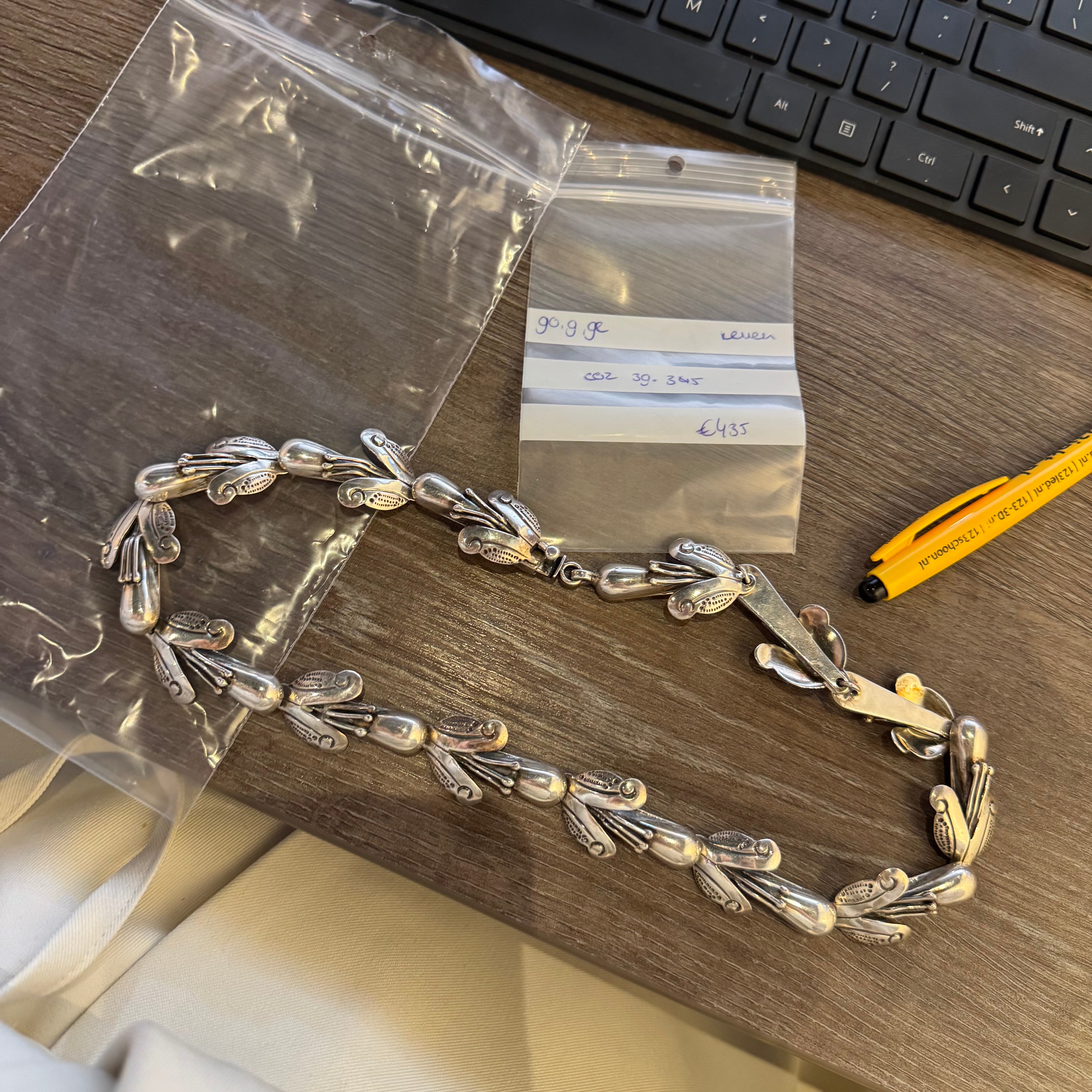 Zilveren fantasie collier 925