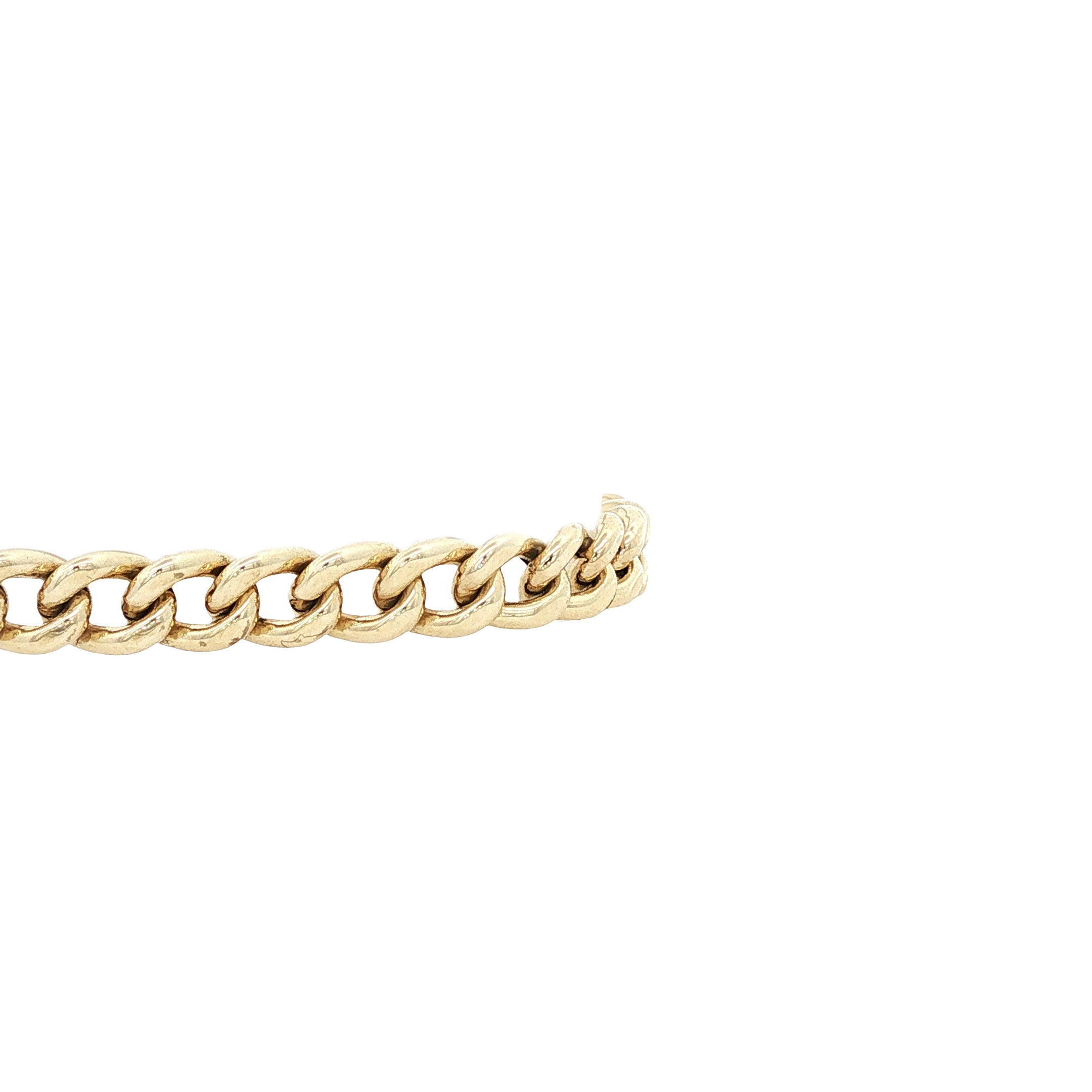 Gouden vintage gourmet armband 14 kt