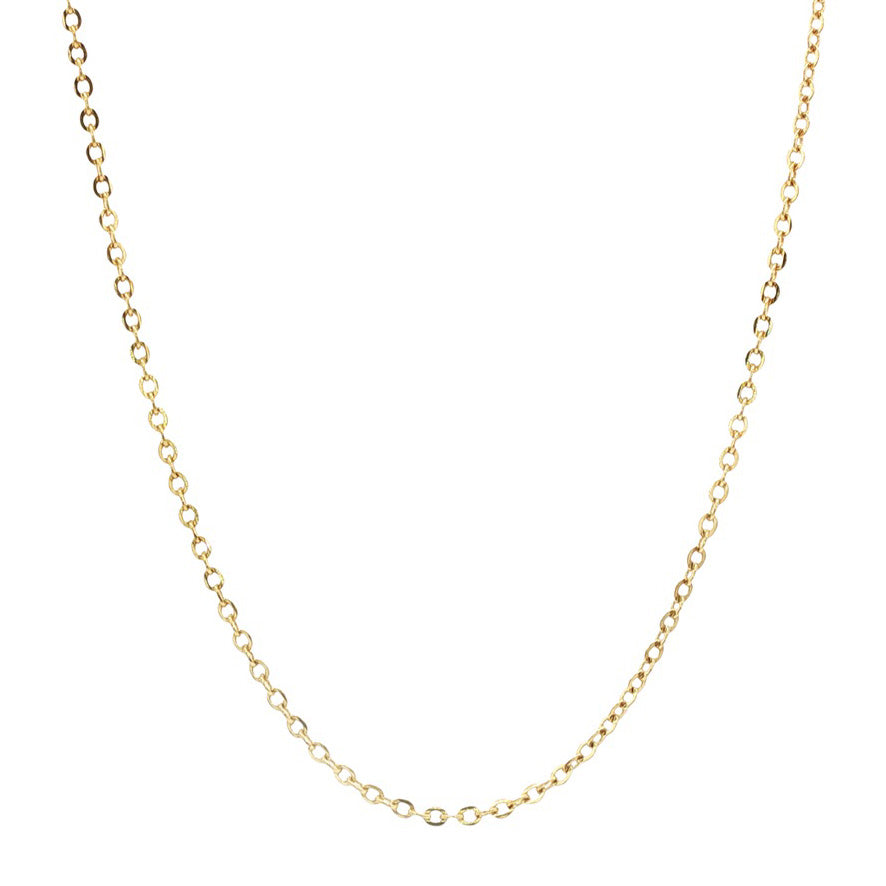 Gouden vintage anker collier