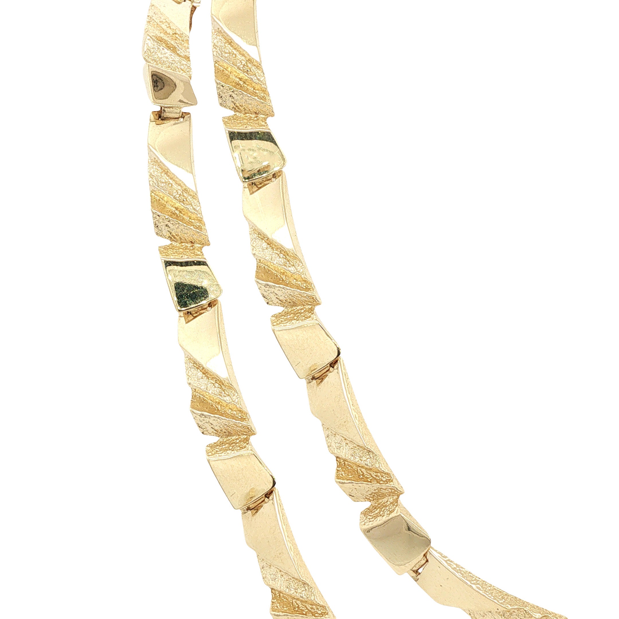 Gouden vintage fantasie collier 14 kt