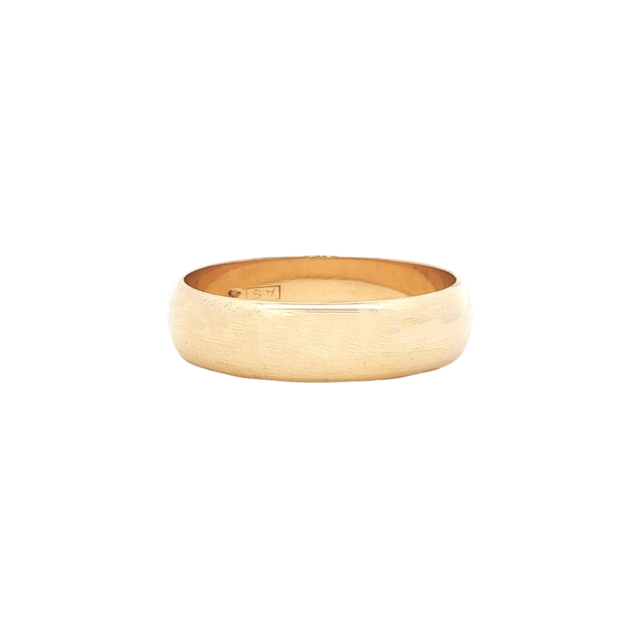 Vintage plain 14 kt gold ring