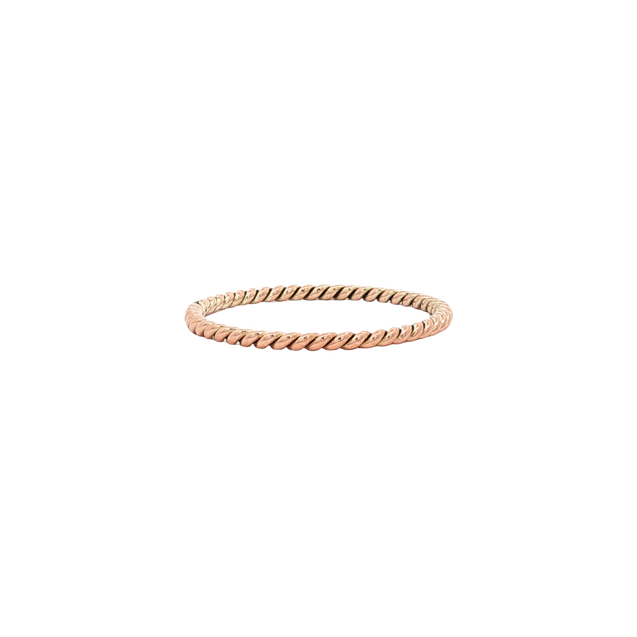 8 kt rose gold twisted ring