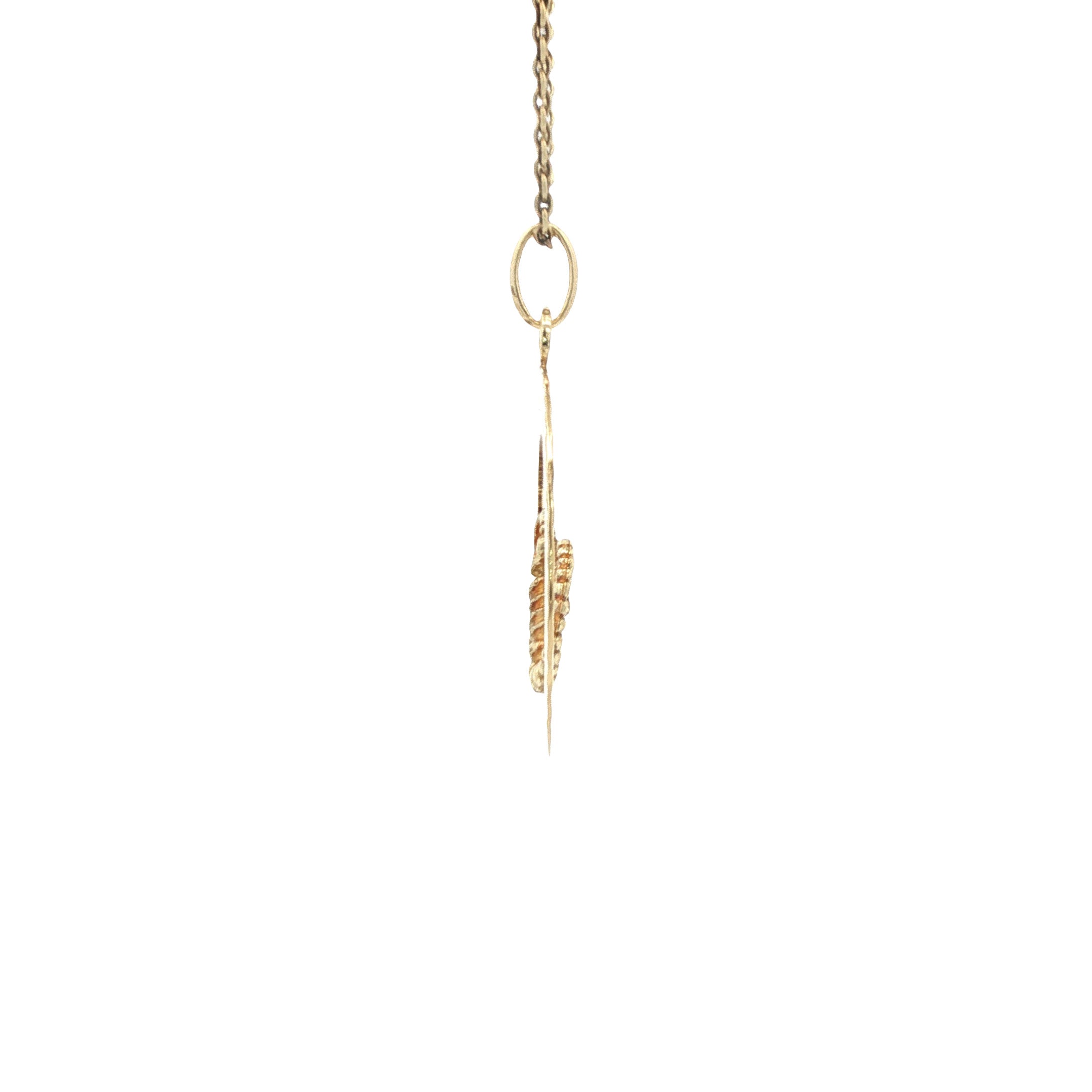 Gouden vintage schorpioen hanger 14 kt