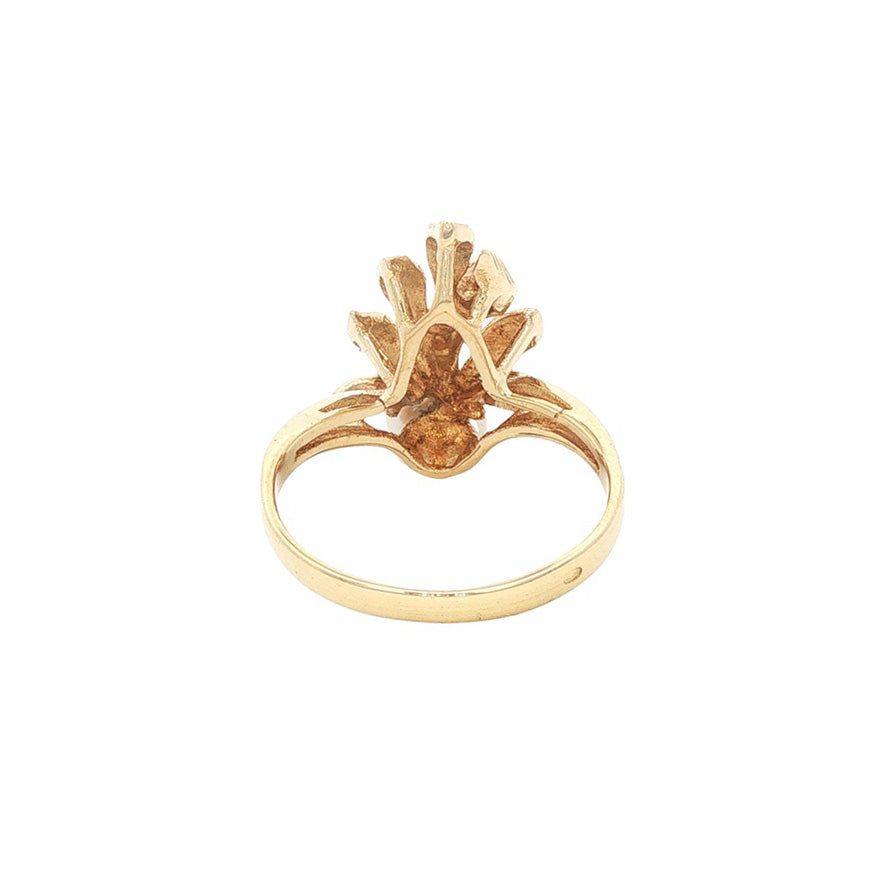Vintage 14 kt gold ring with pearl