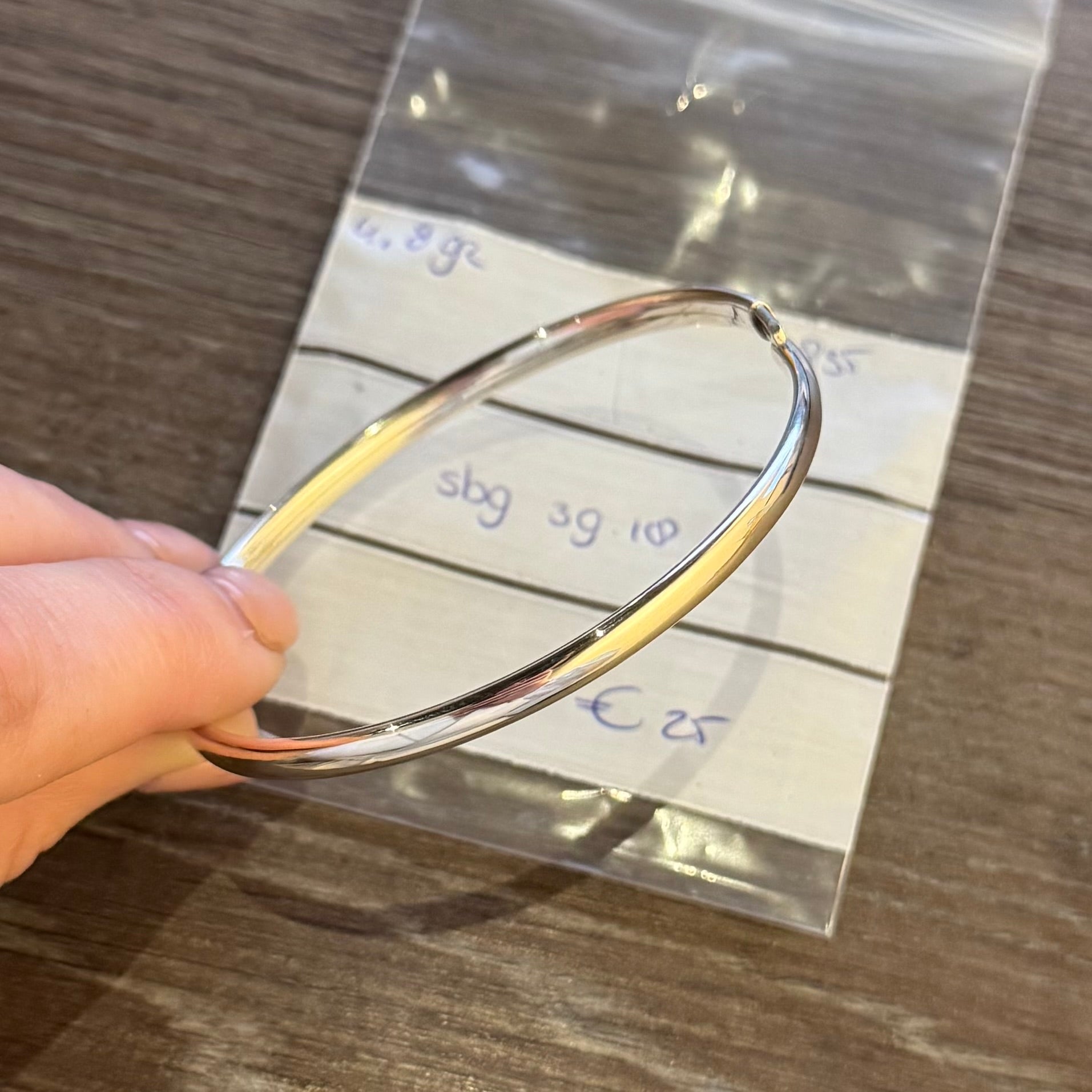 Zilveren bangle 835
