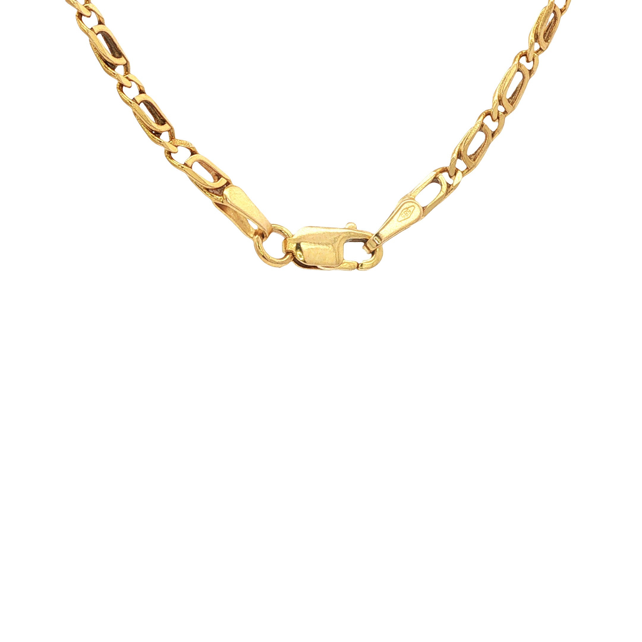 Gouden vintage fantasie collier 14 kt
