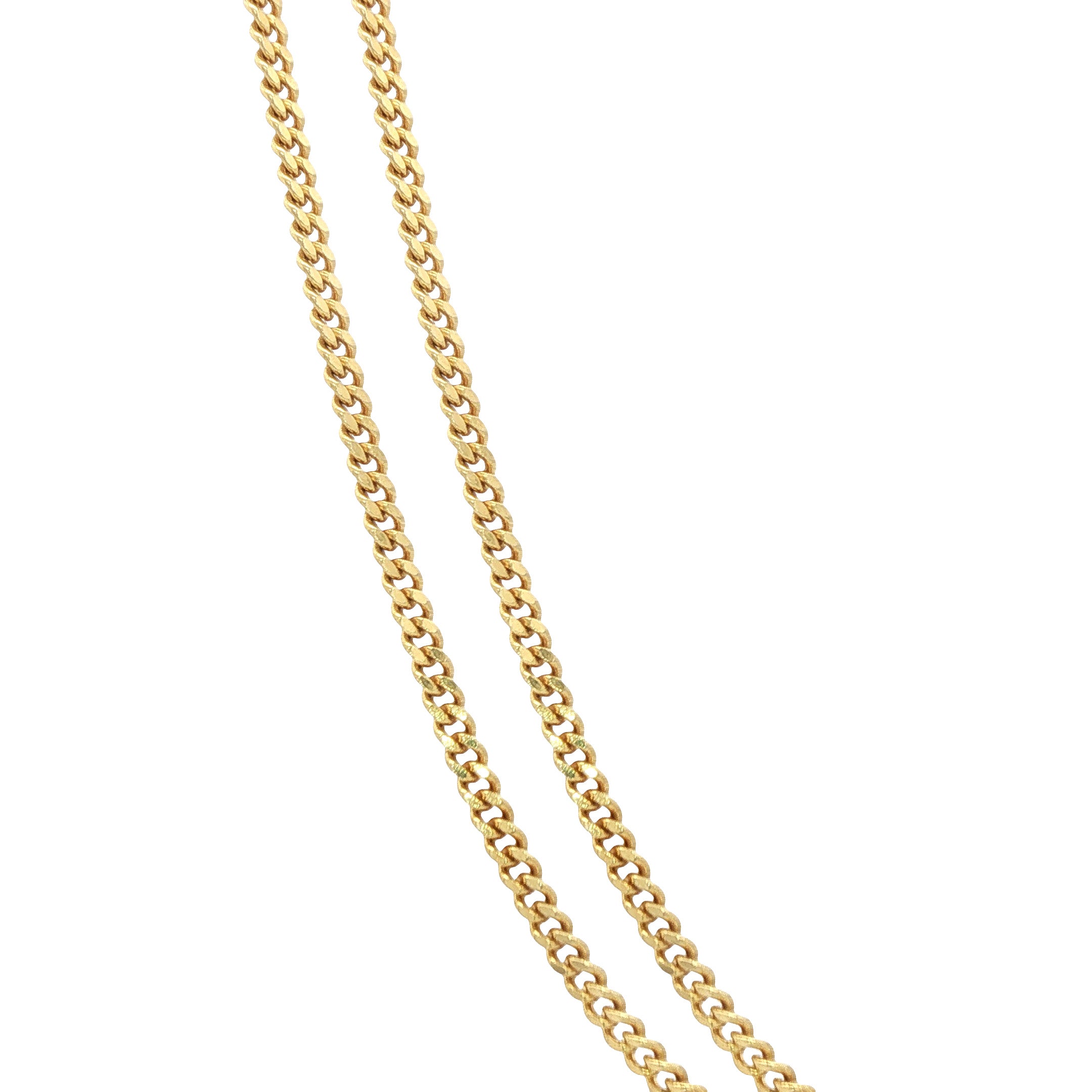 Gouden vintage gourmet collier 14 kt