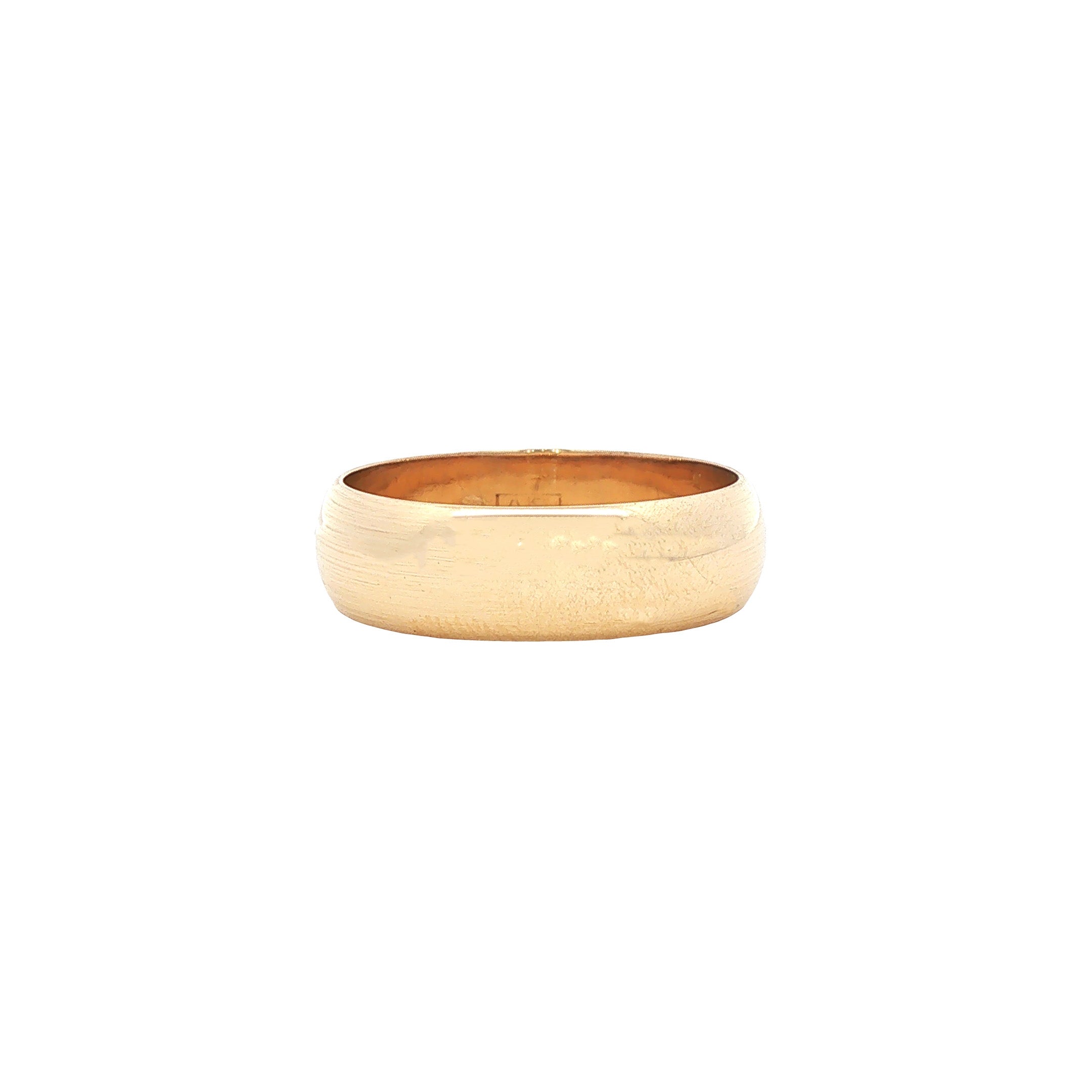 Vintage smooth 14 kt gold ring