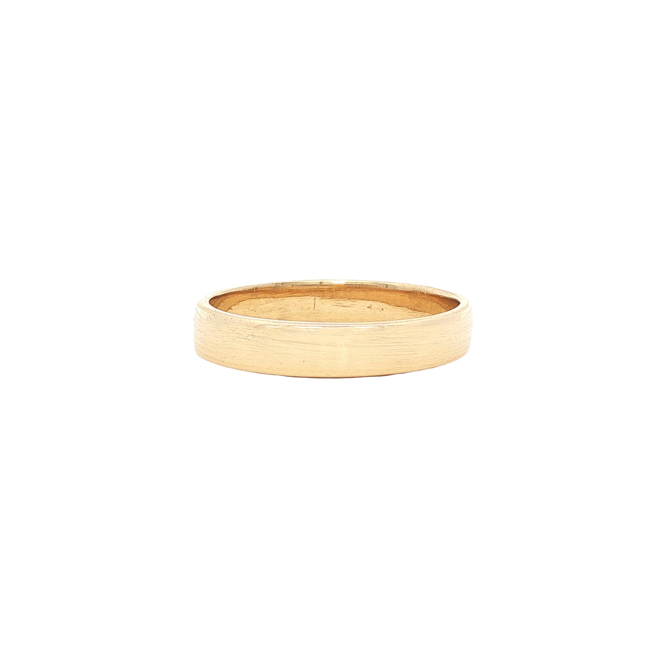 Vintage smooth gold ring, 14 kt