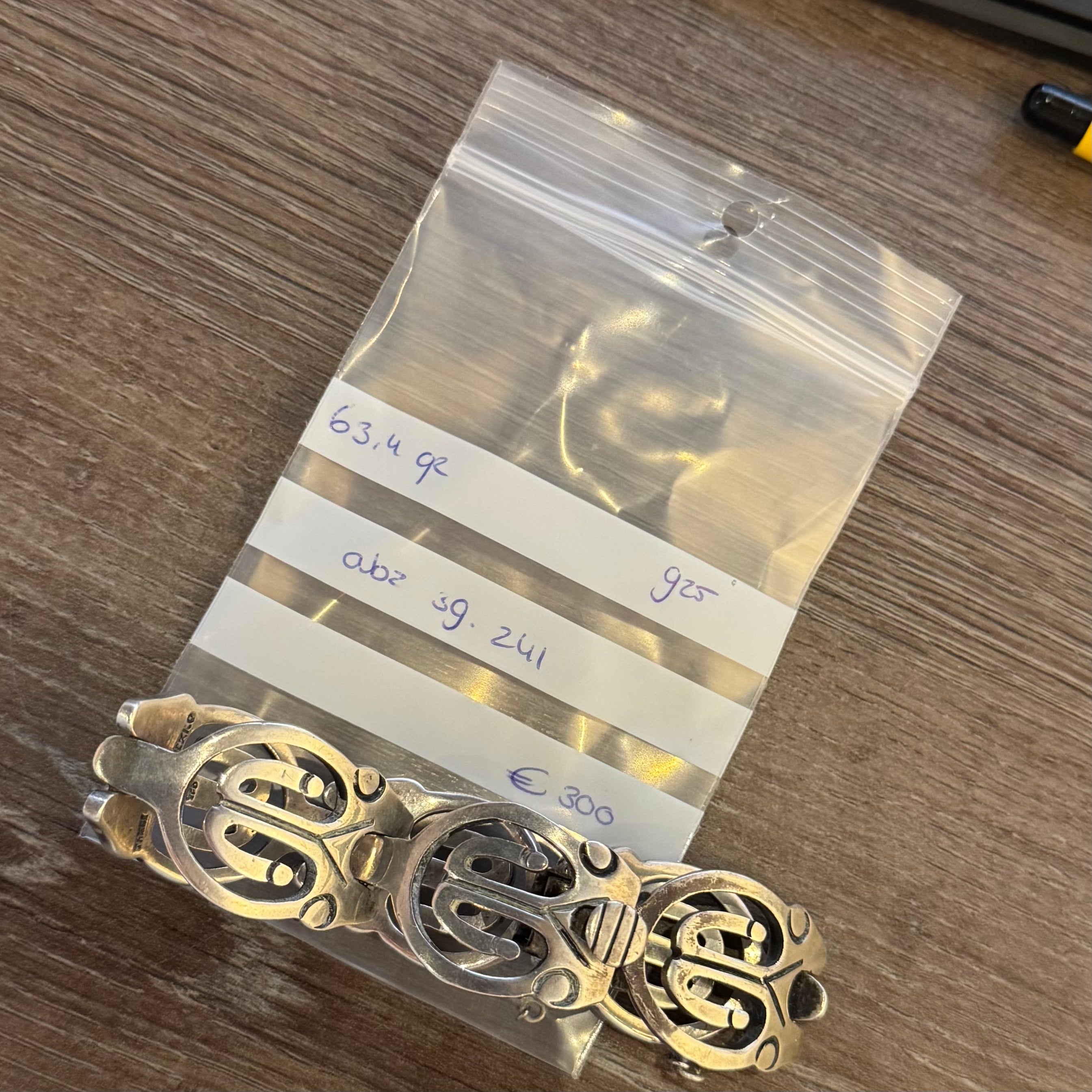 Zilveren fantasie armband 835
