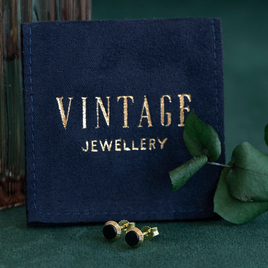 14 kt gold fantasy stud earrings