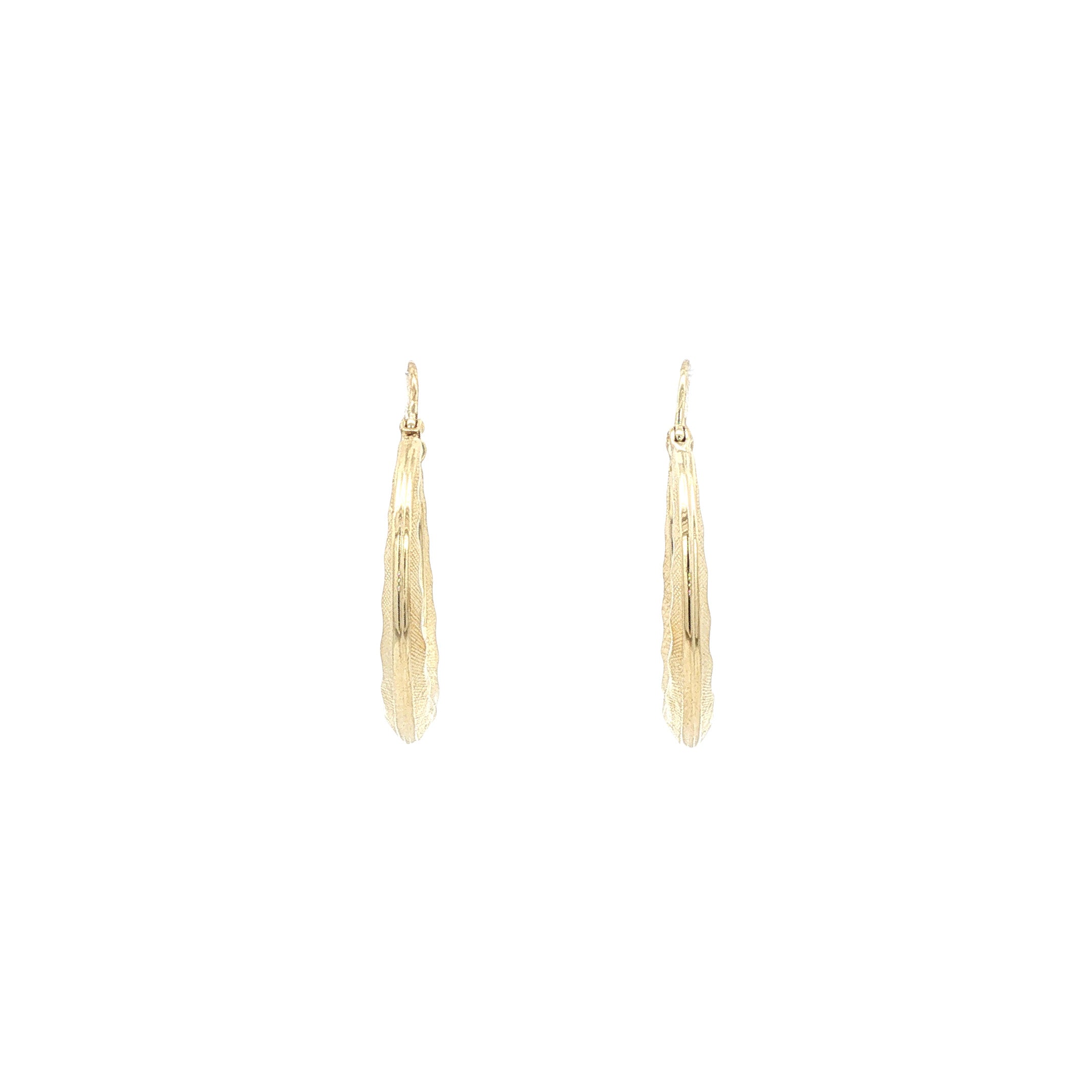 14 kt gold vintage fantasy earrings