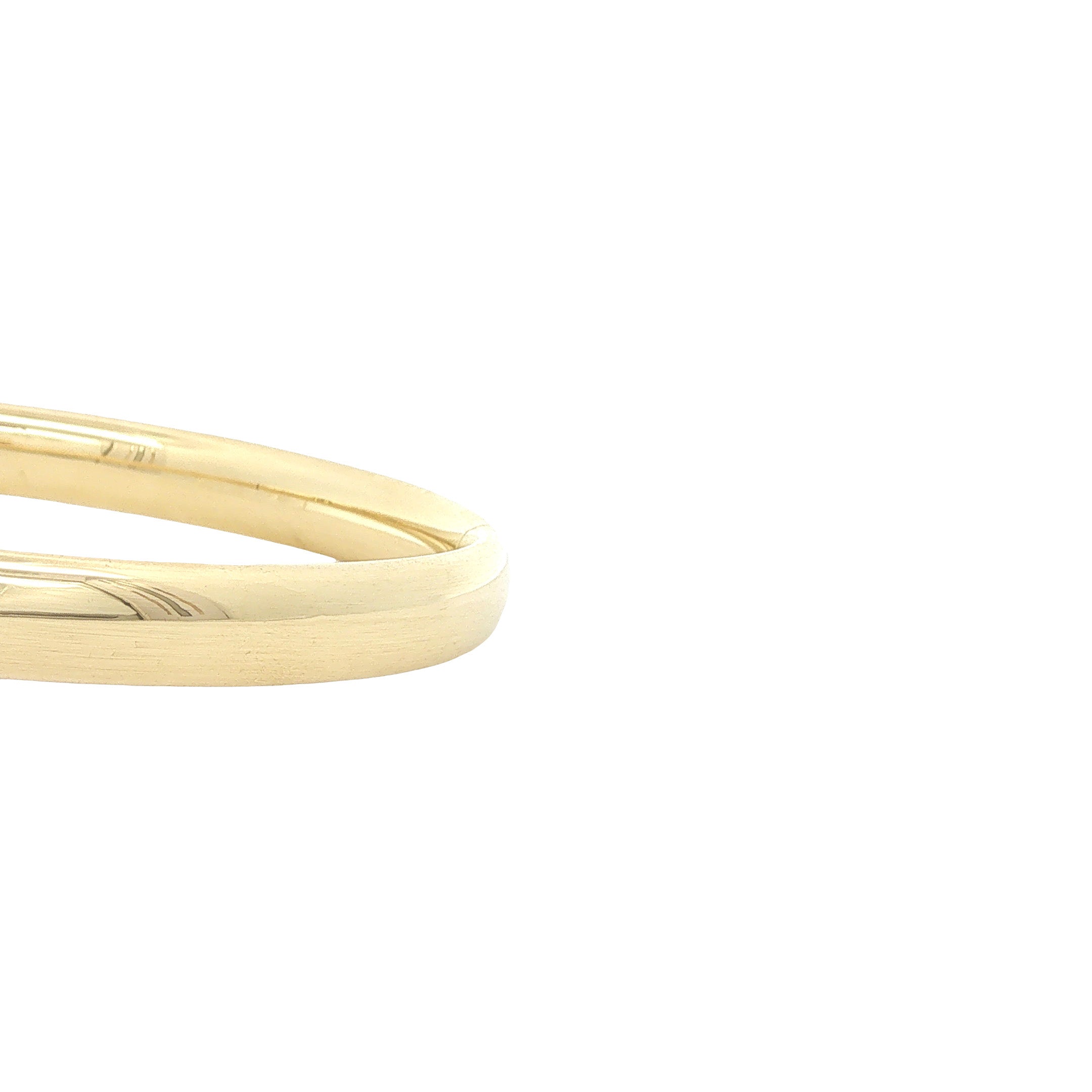 Gouden vintage gladde bangle 14 kt