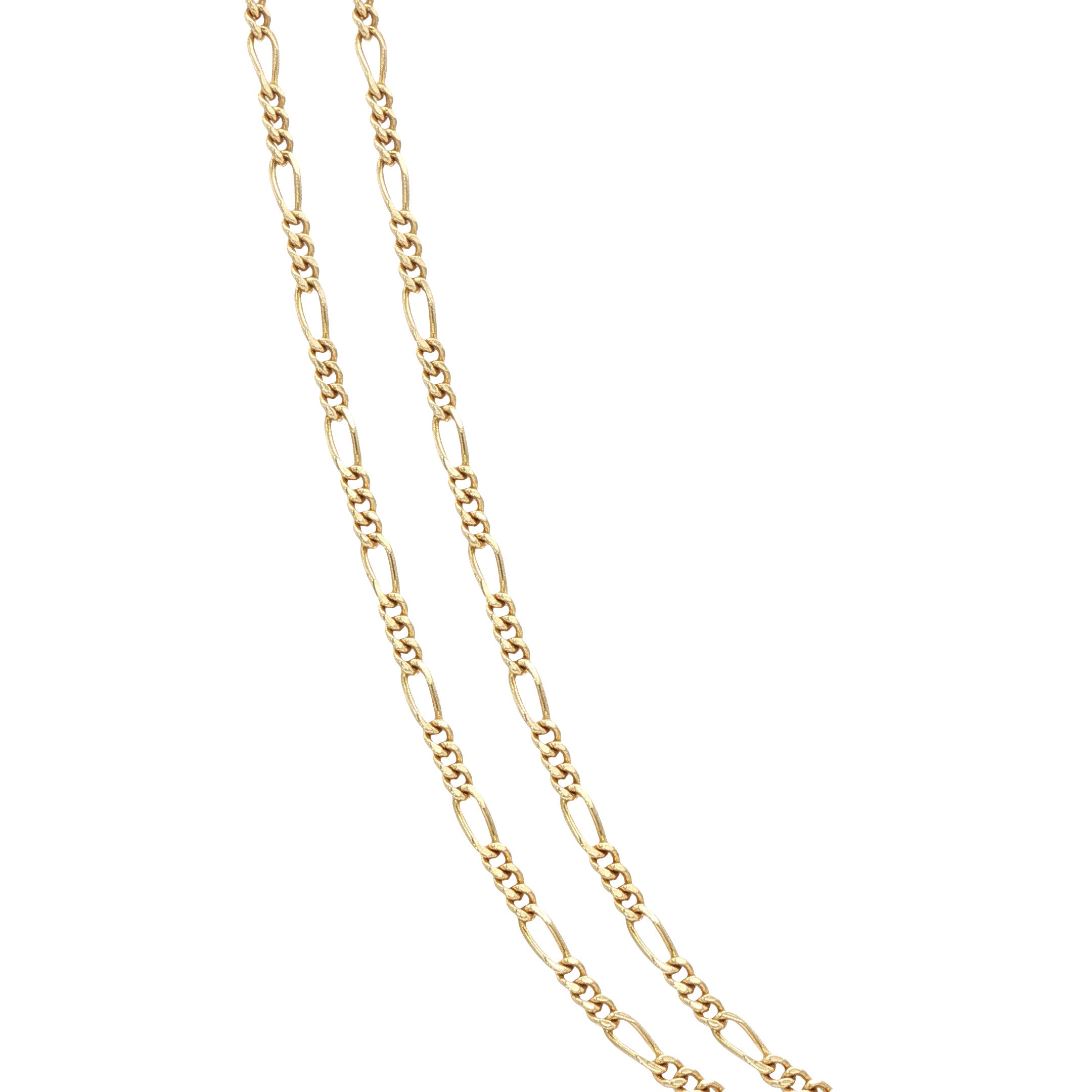 Gouden vintage figaro collier 14 kt