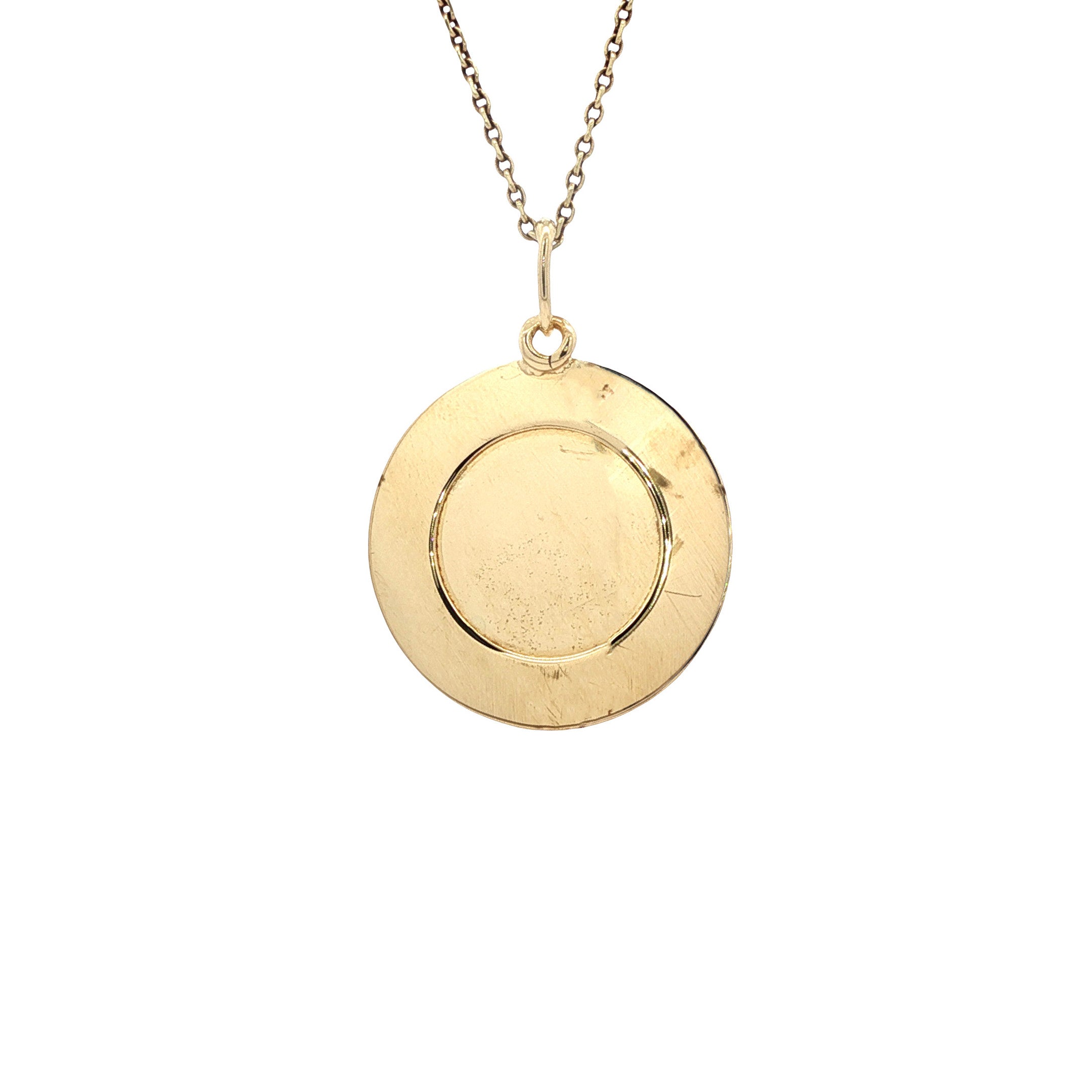 Gouden vintage sterrenbeeld vissen hanger 14 kt