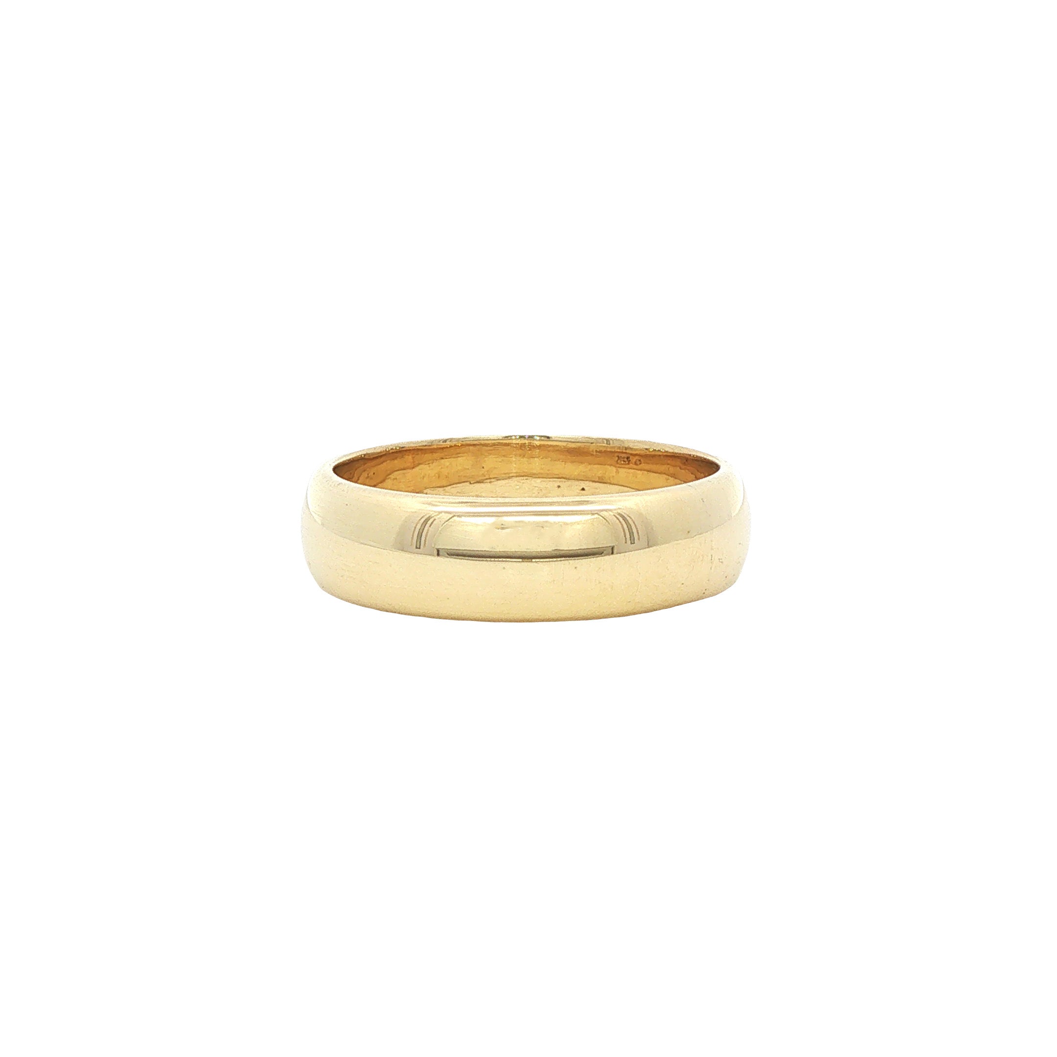 Vintage smooth gold ring 14 kt