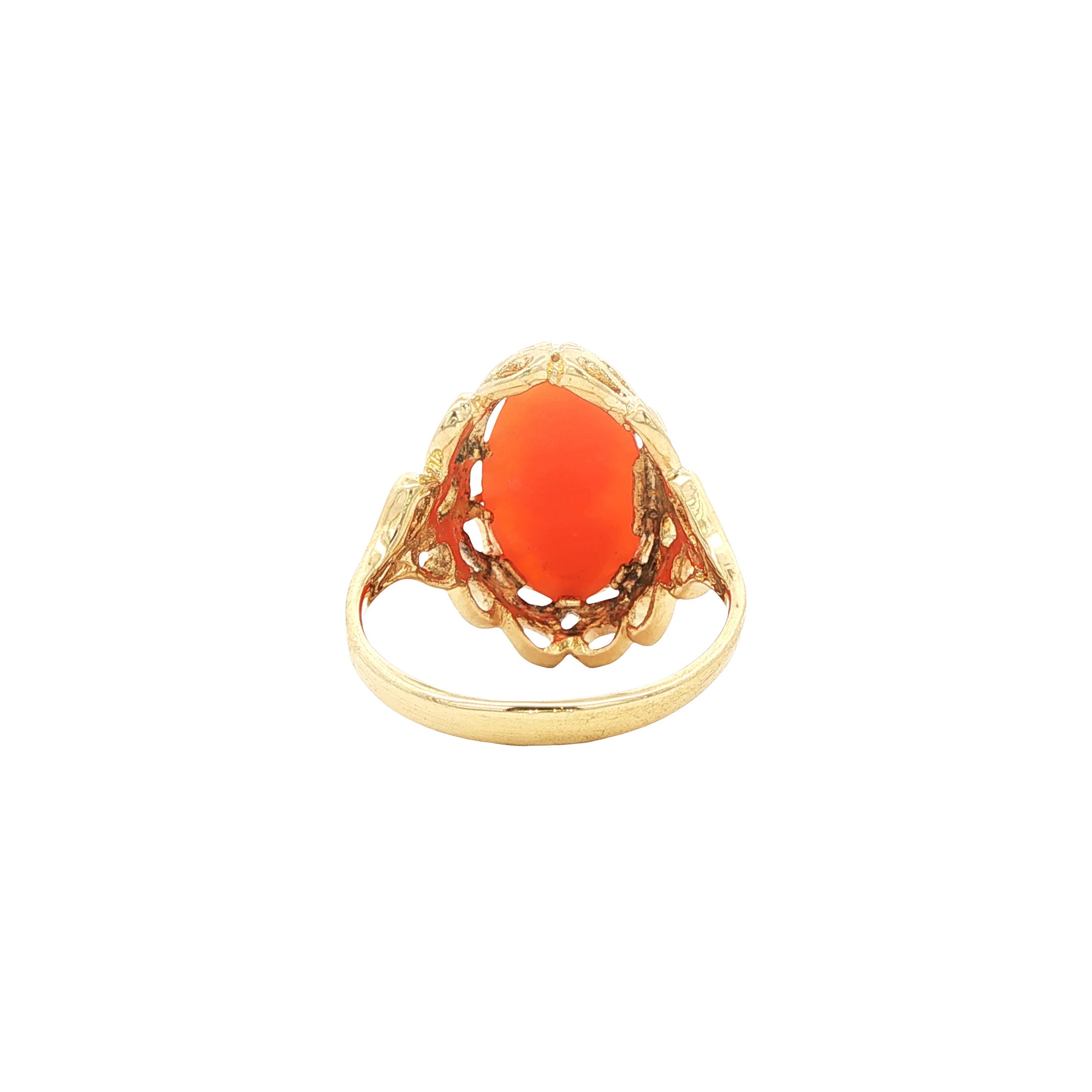 Vintage 14 kt gold ring with cameo