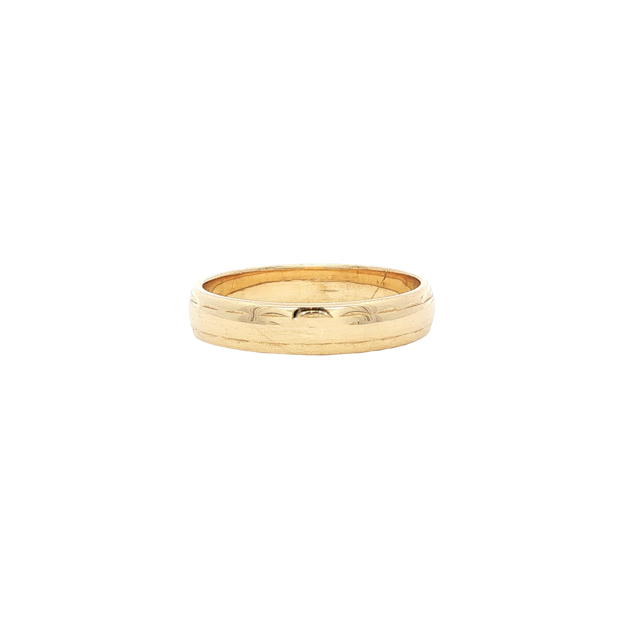 Gouden vintage fantasie ring 14 kt