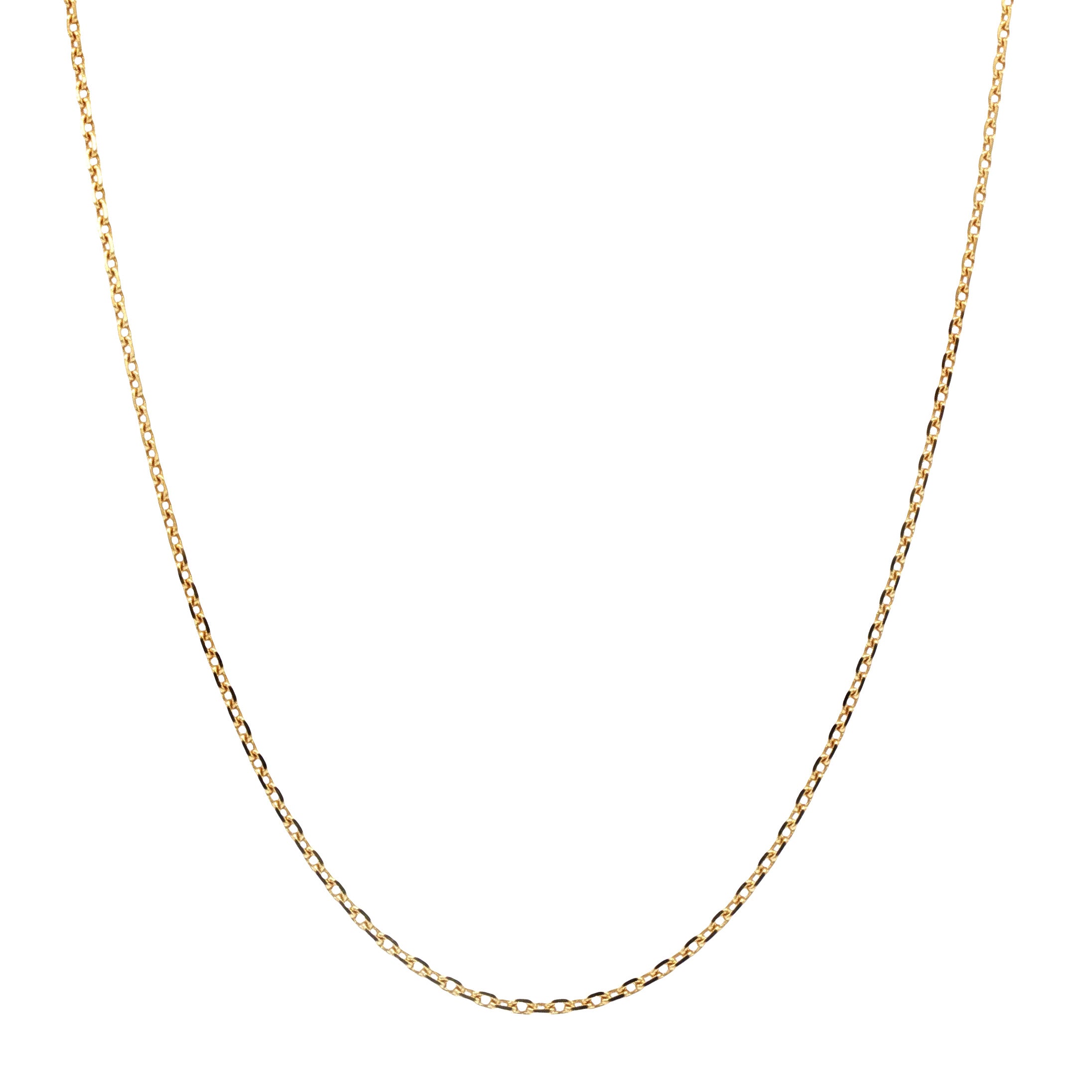 Gouden vintage anker collier 14 kt