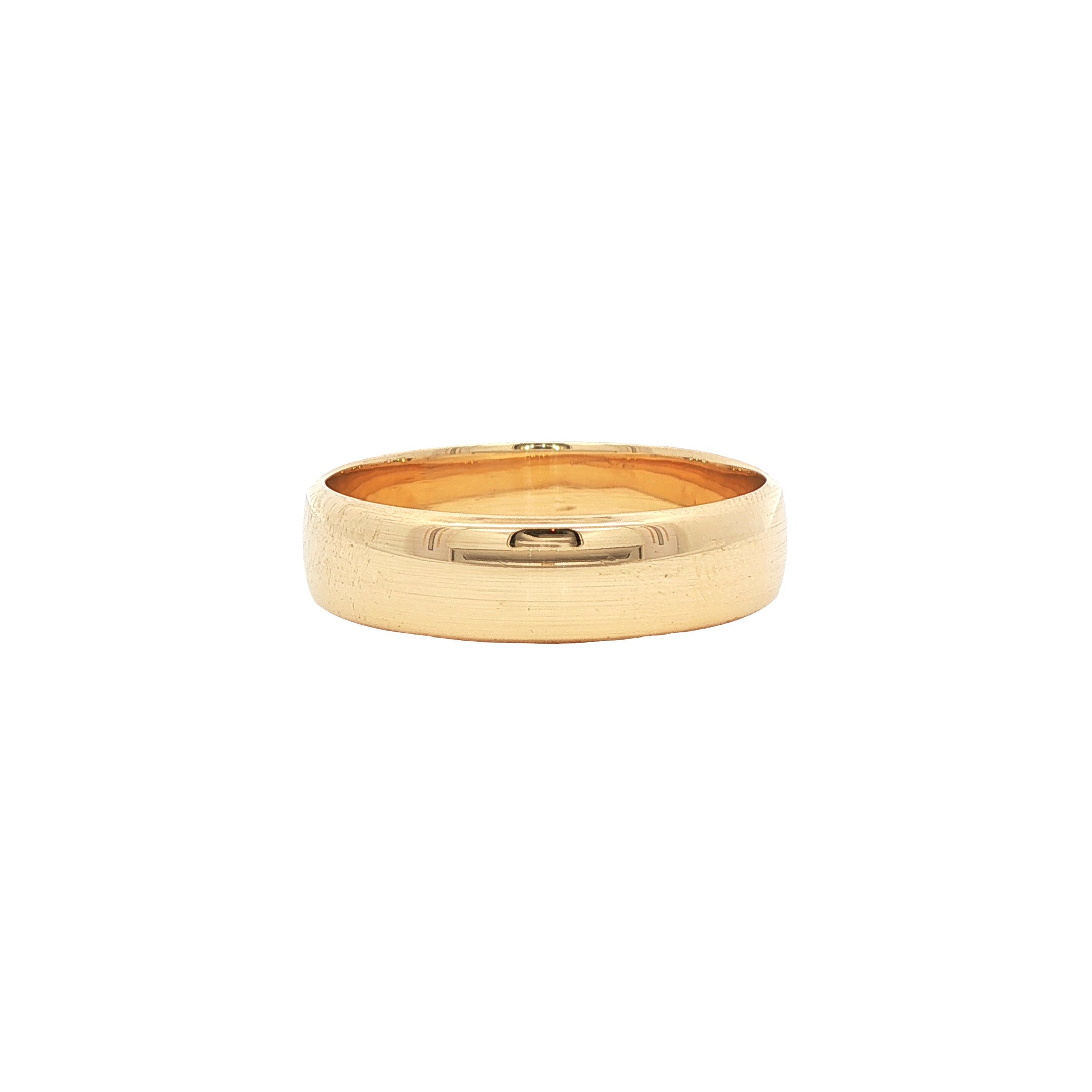 Smooth 14 kt gold ring
