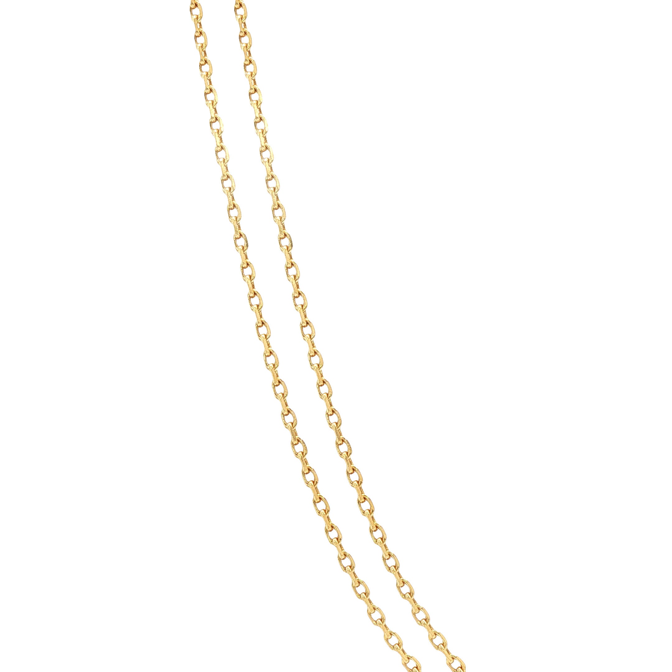 Gouden vintage anker collier 14 kt