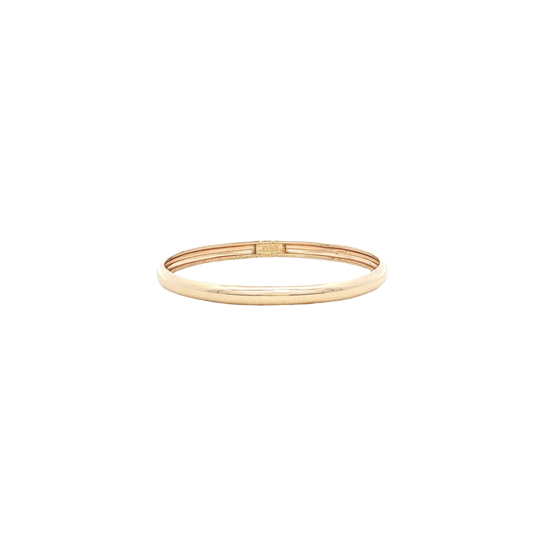 Gouden vintage gladde ring 14 kt