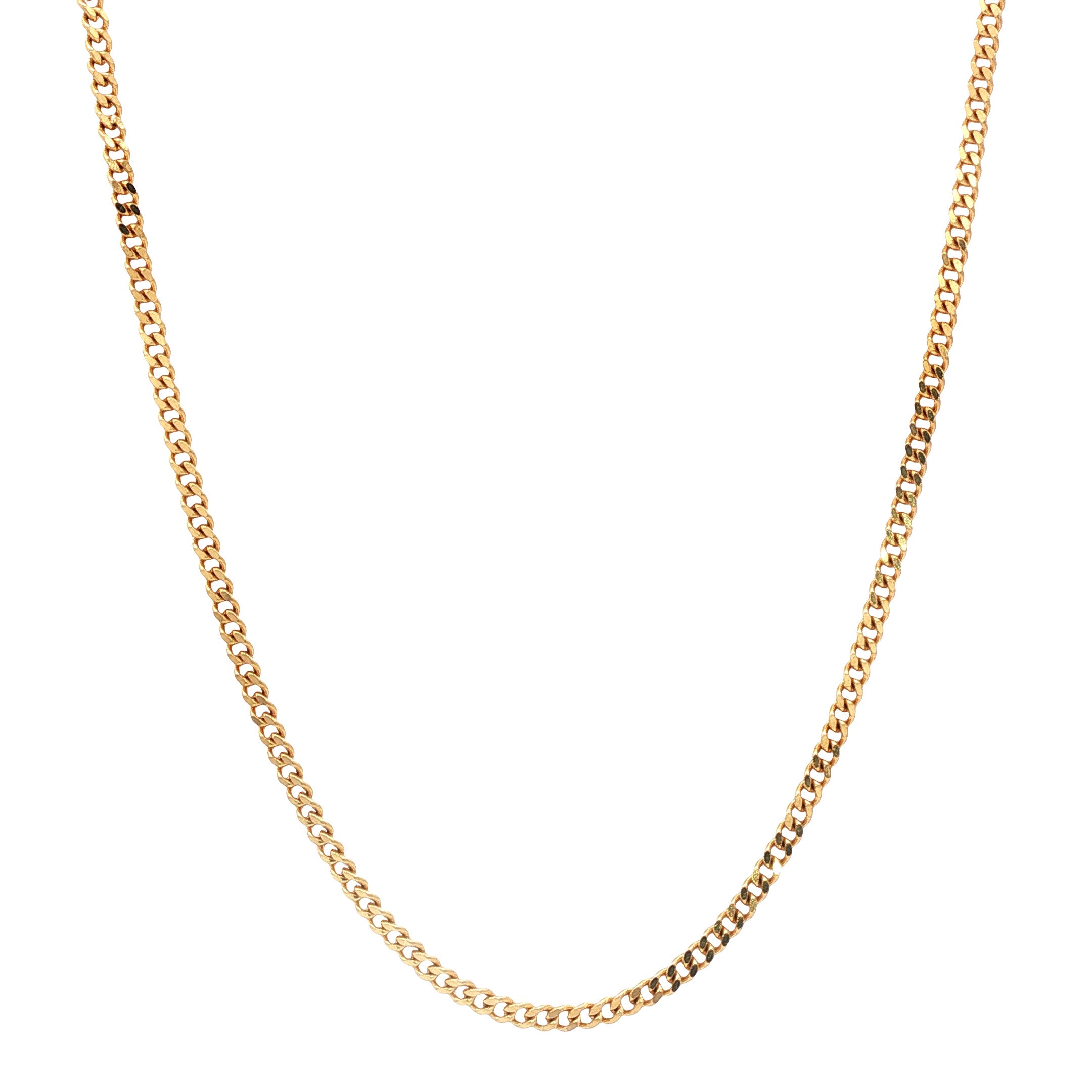 Gouden vintage gourmet collier 14 kt