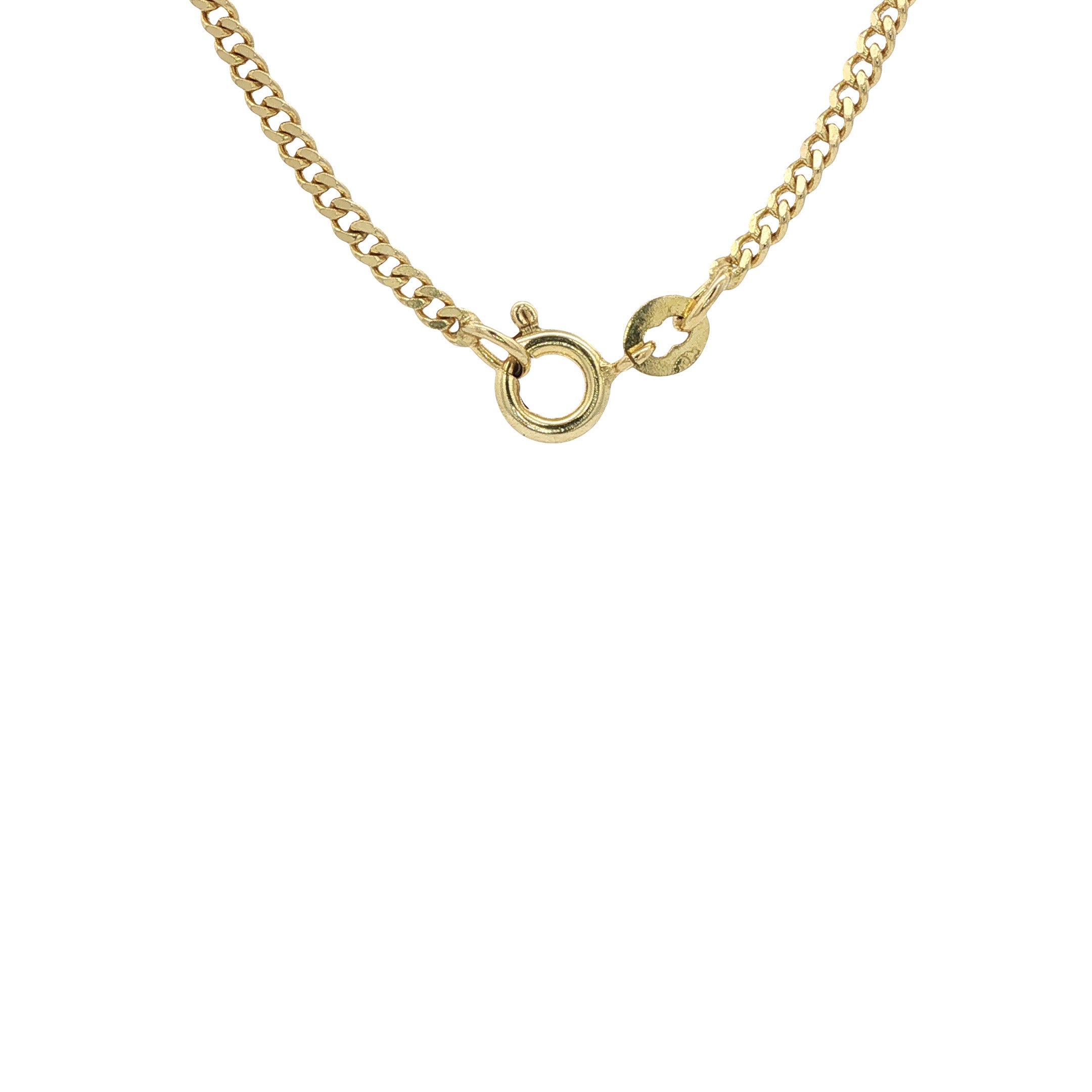 Gouden vintage gourmet collier 14 kt
