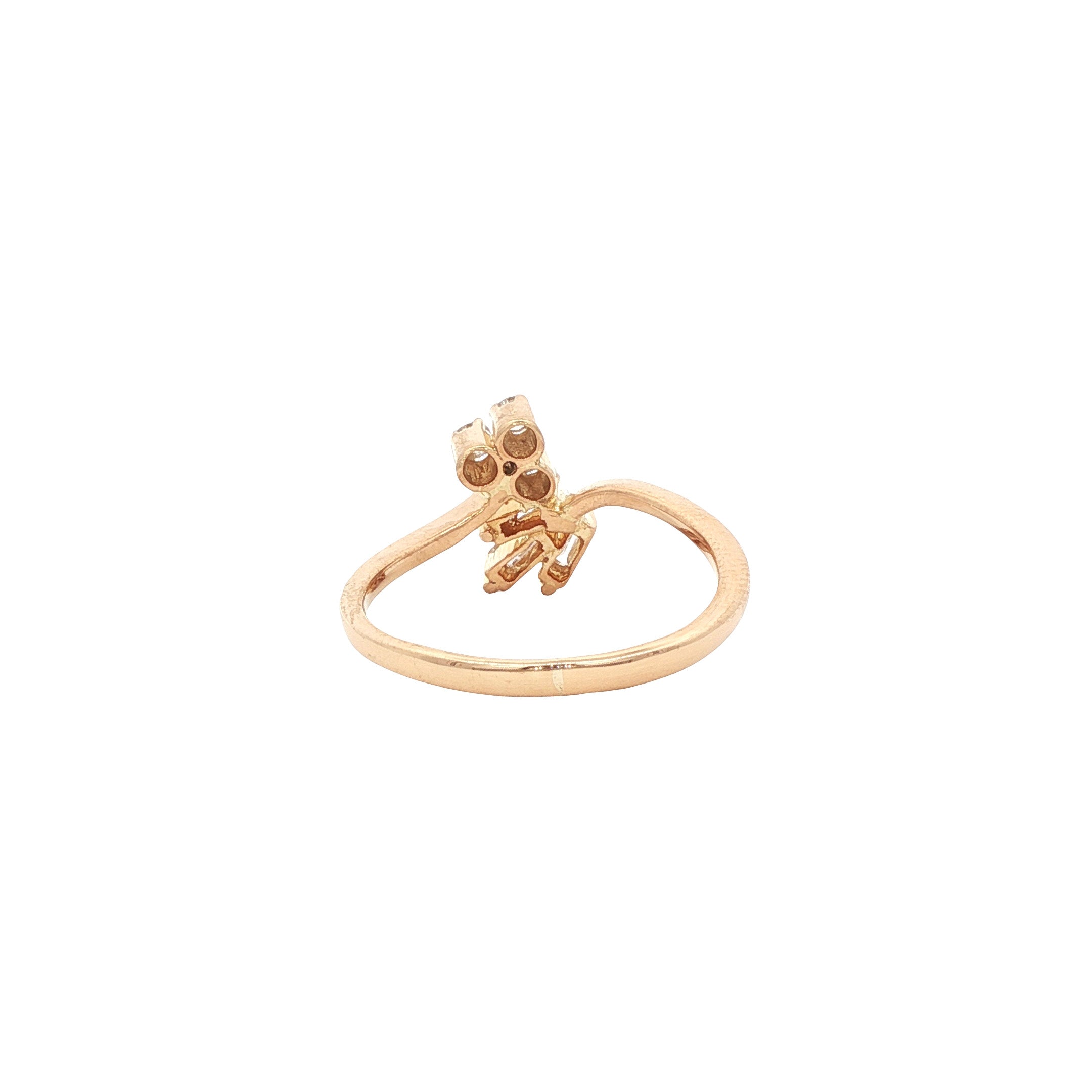 Gouden ring met diamant 18 kt