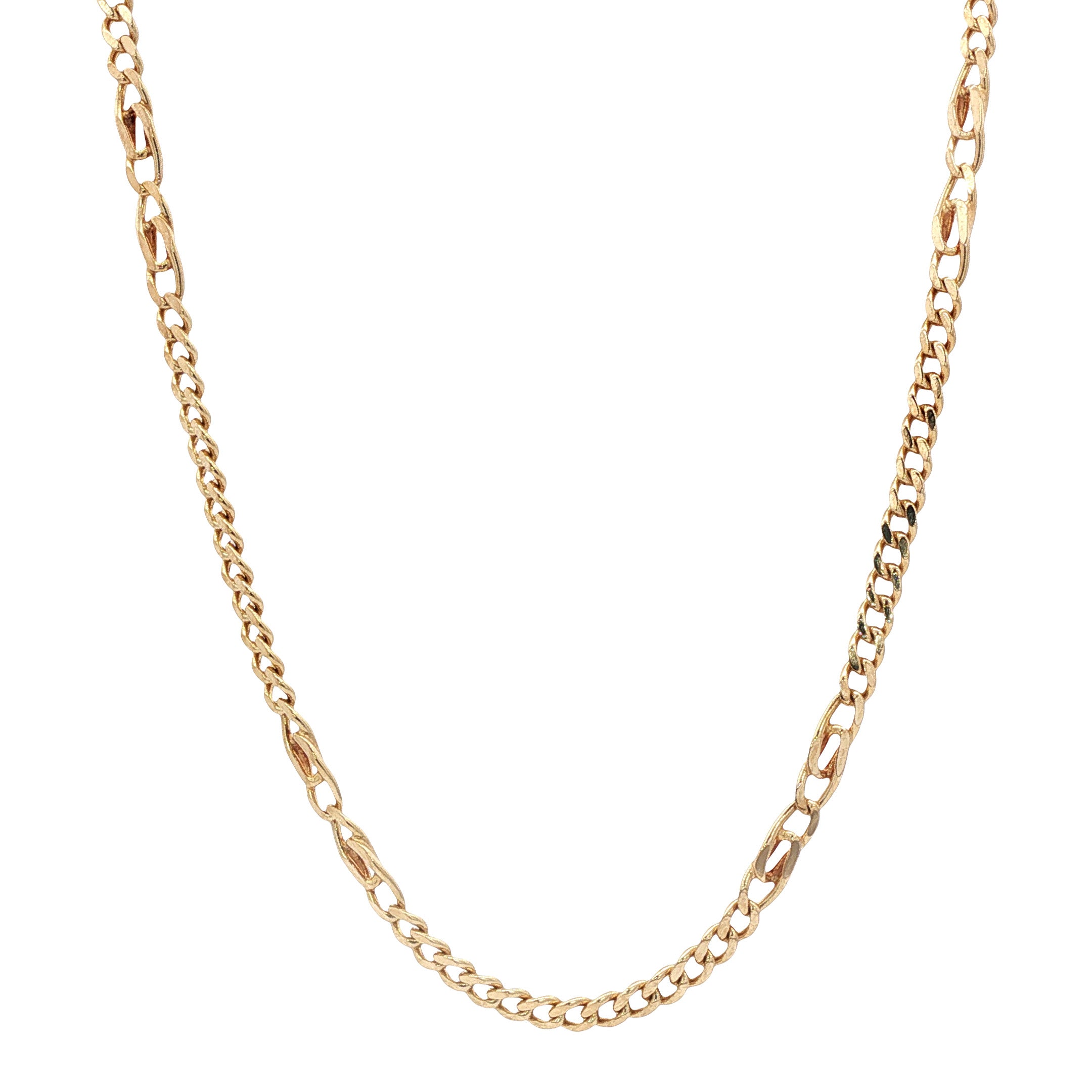 Gouden vintage fantasie collier 14 kt