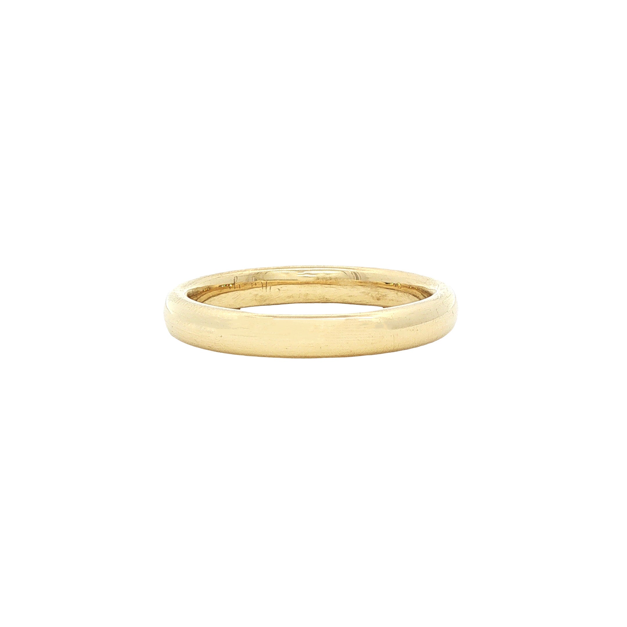 Gouden vintage gladde ring 14 kt