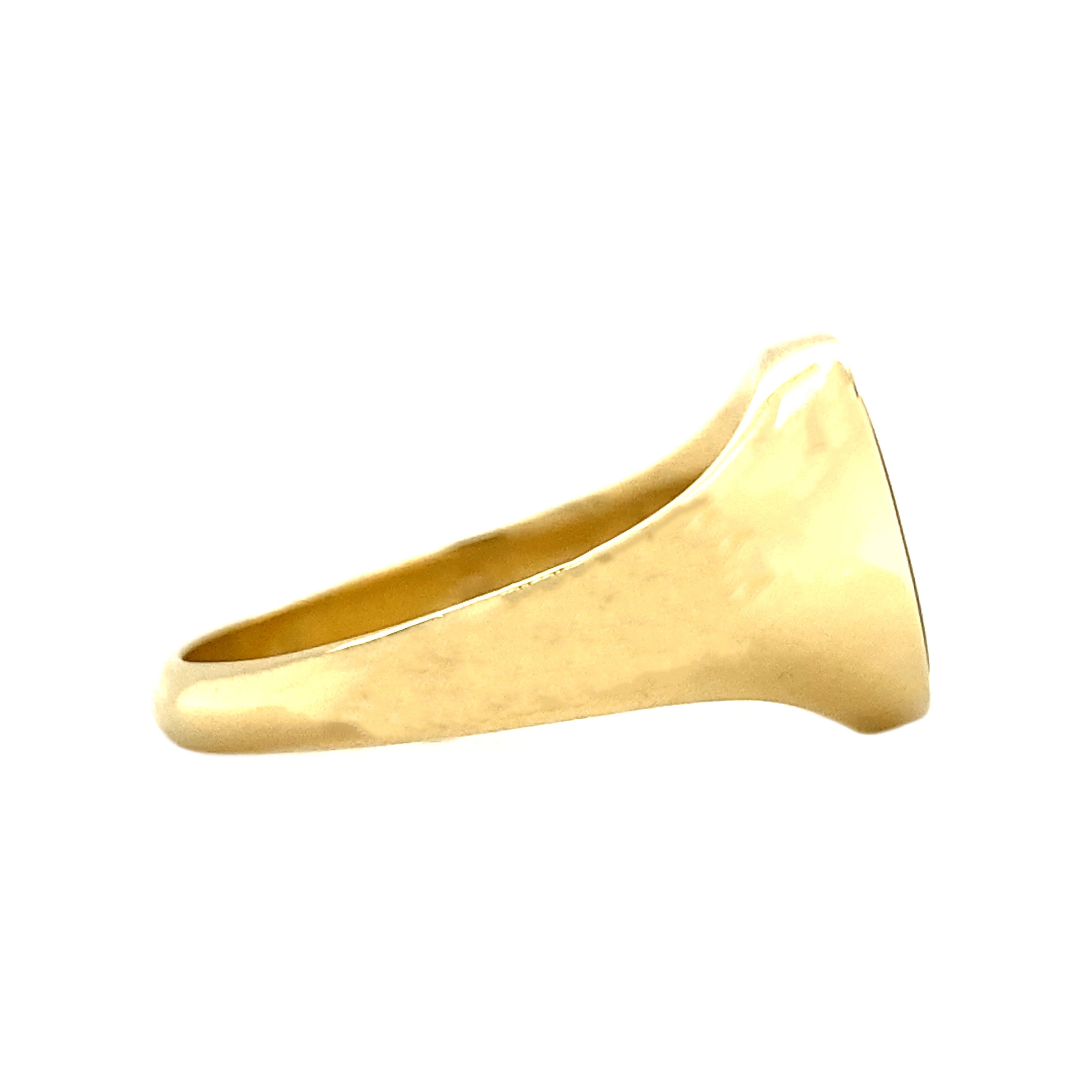 Twiggy ring 14 kt - Tiger's Eye