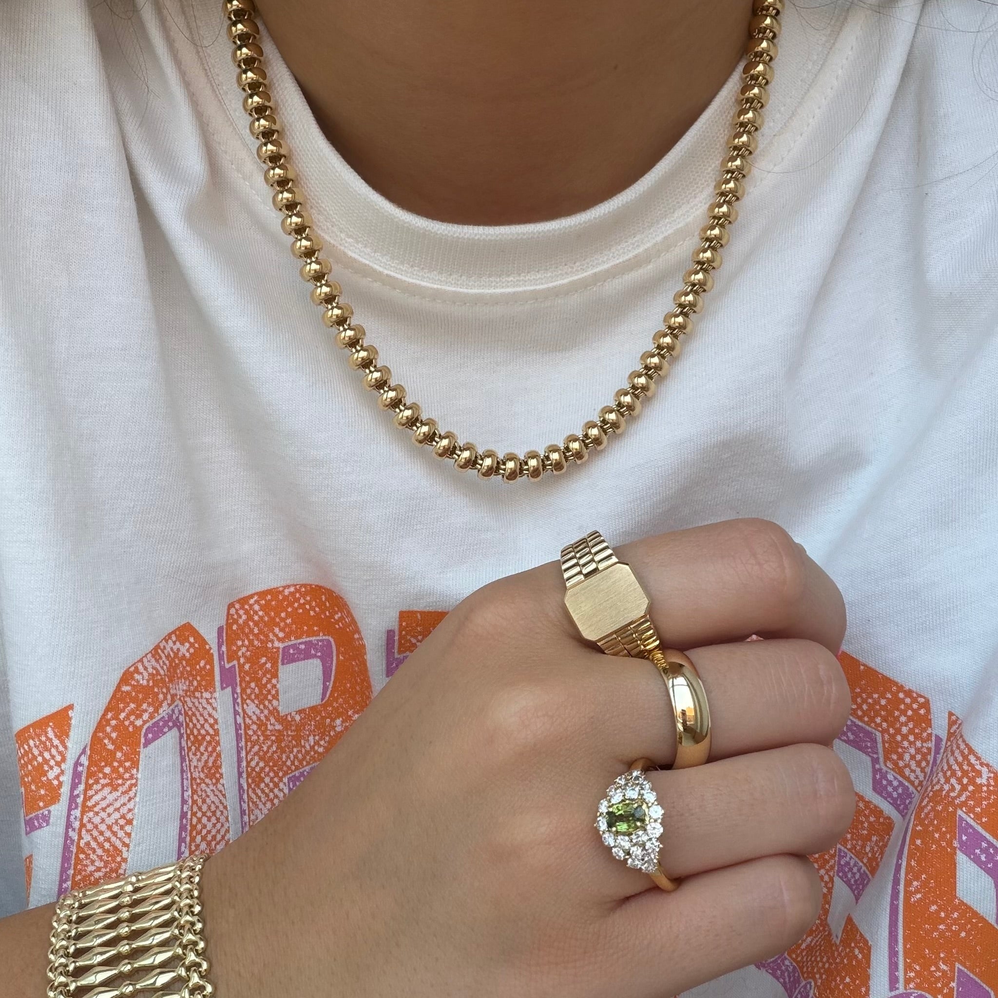 Vintage gold Chopard Les Chaines necklace 18 kt