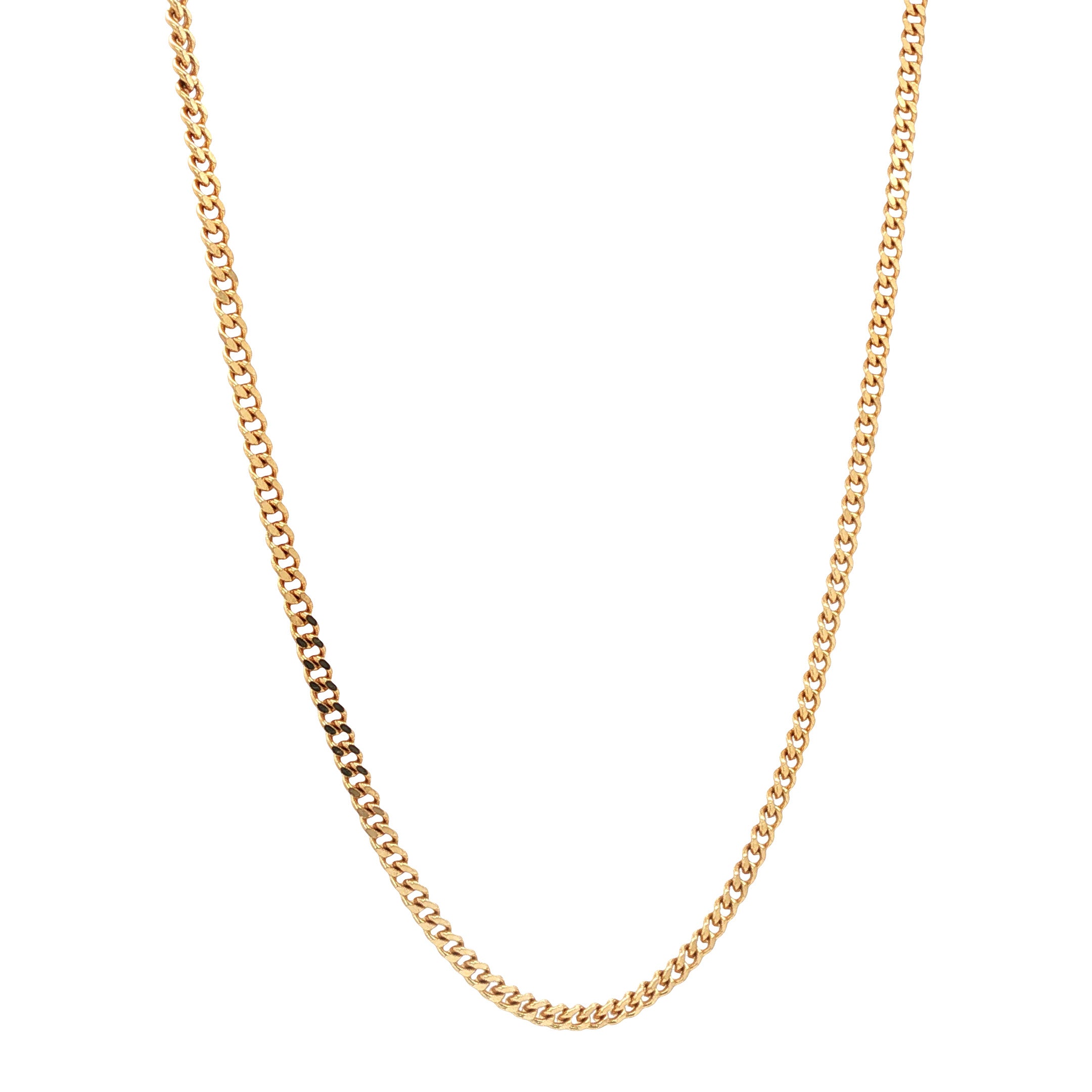 Gouden vintage gourmet collier 14 kt