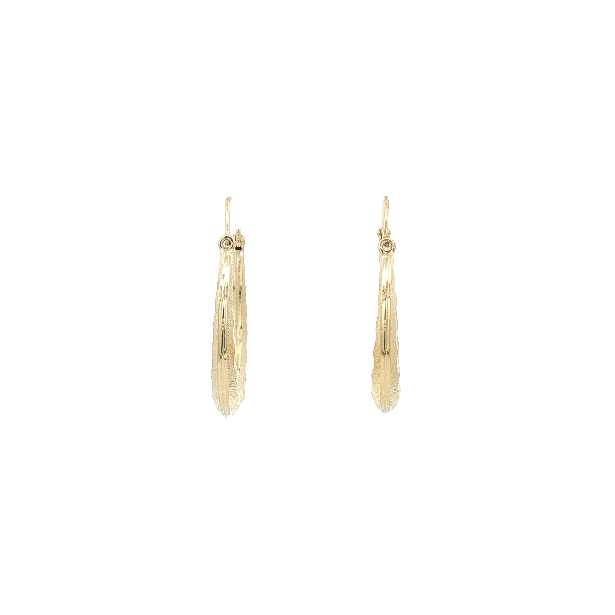 14 kt gold vintage fantasy earrings
