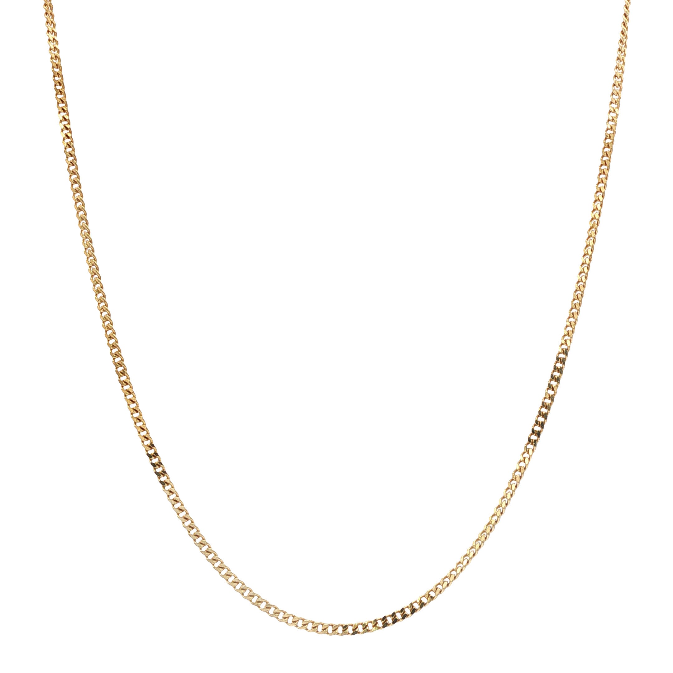 Gouden vintage gourmet lengtecollier 14 kt