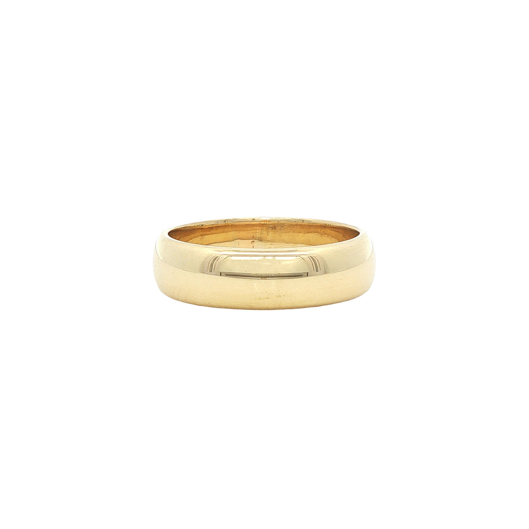 Vintage smooth gold ring 14 kt