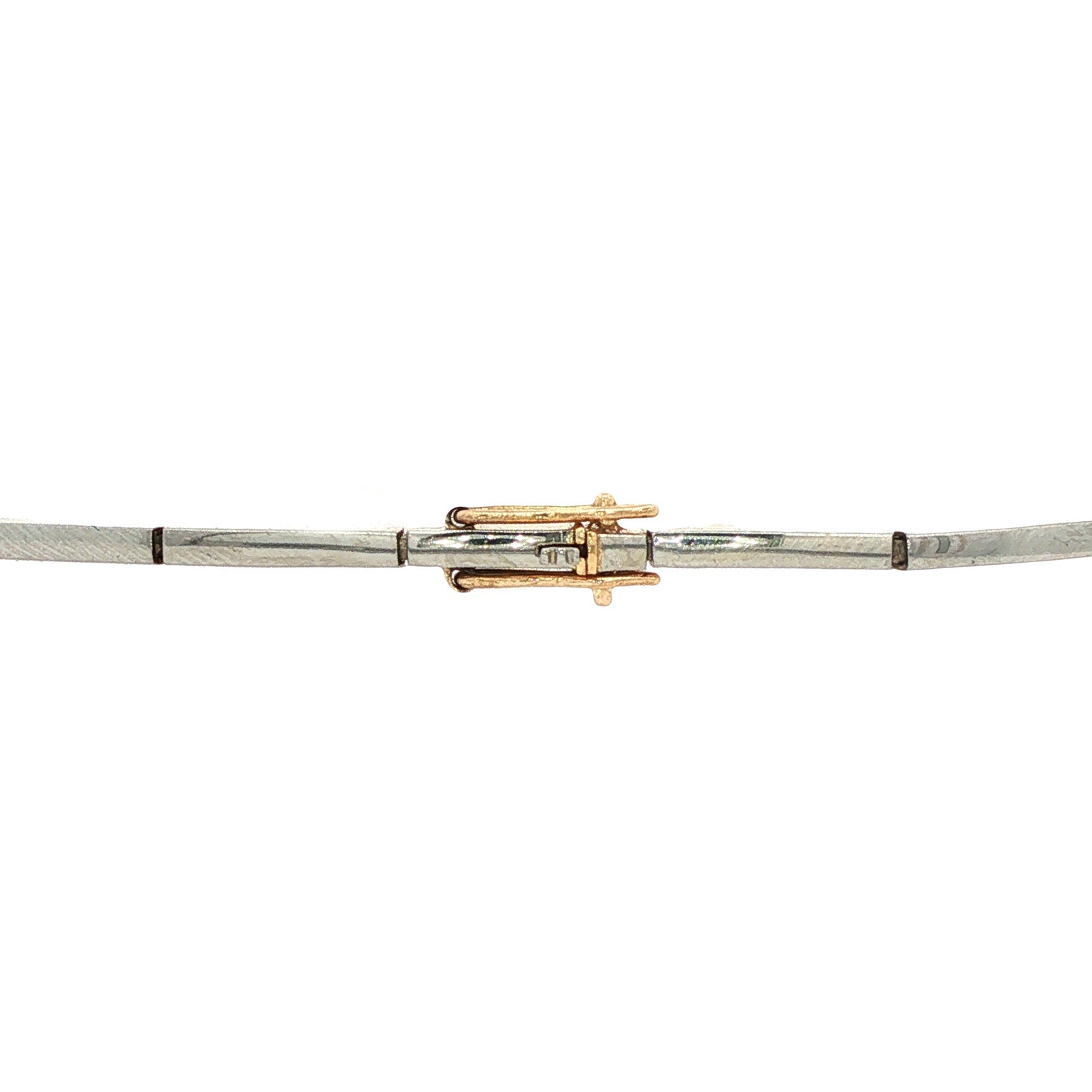 Gouden vintage armband met diamant 14 kt/950