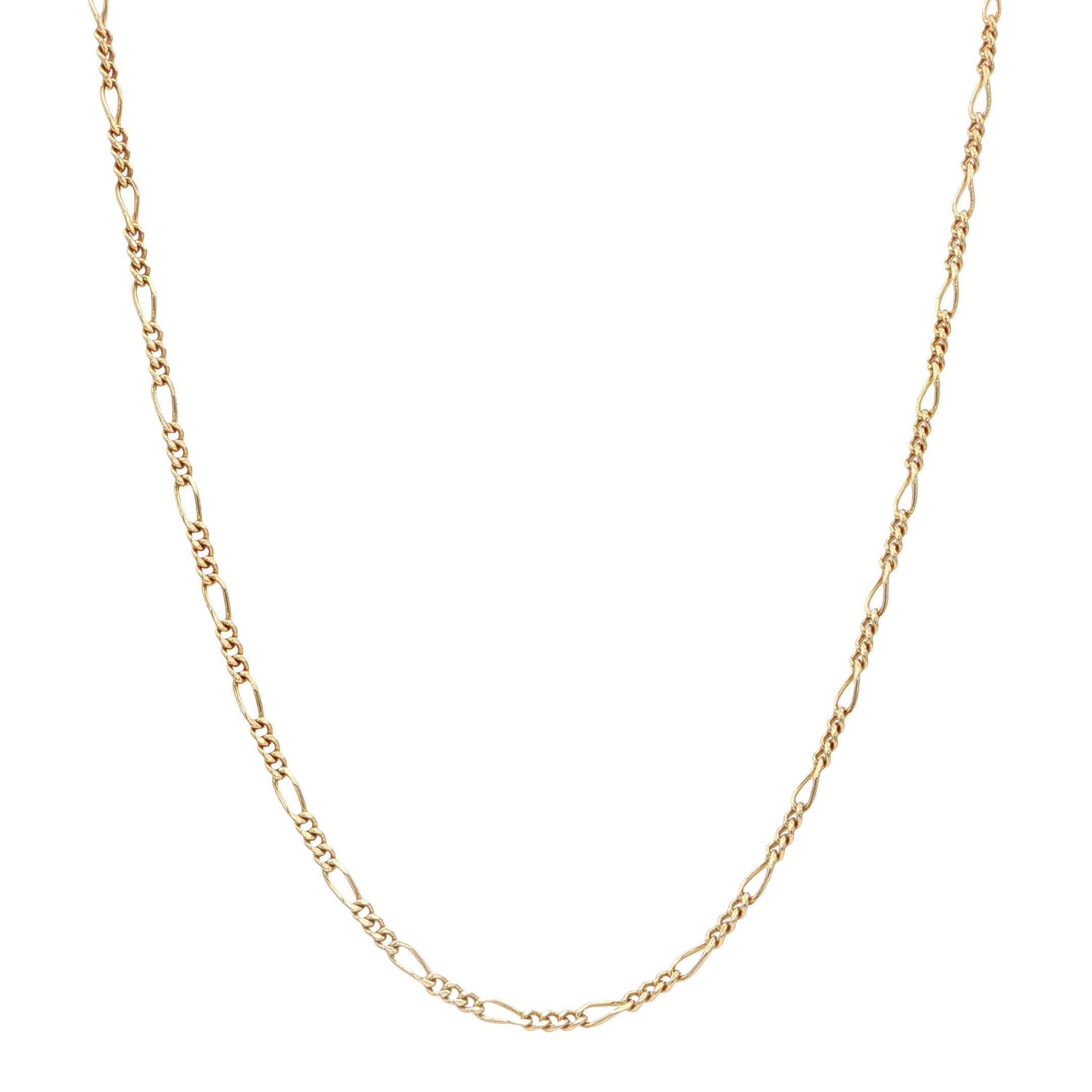 Gouden vintage figaro collier 14 kt