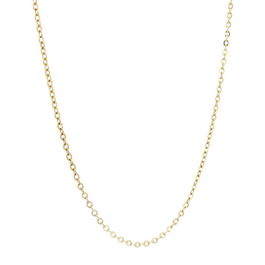 Gouden vintage anker collier
