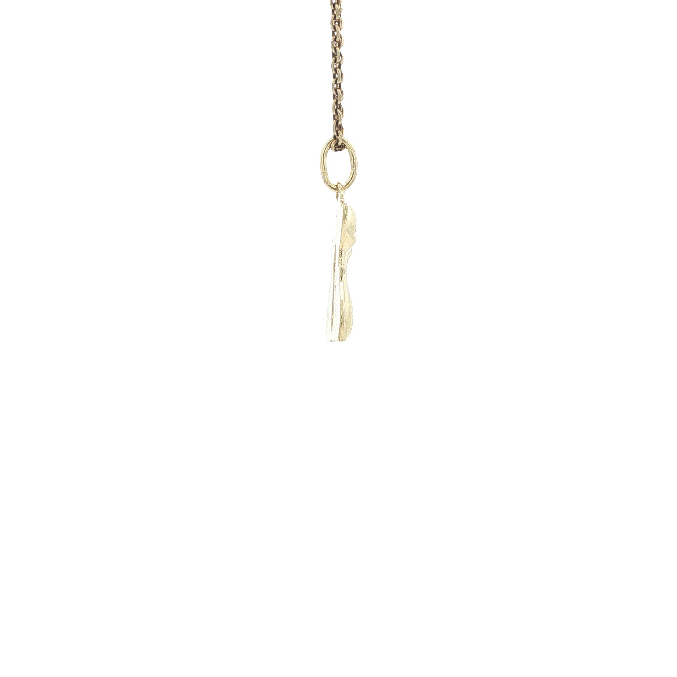 Vintage gold cat pendant 14 kt